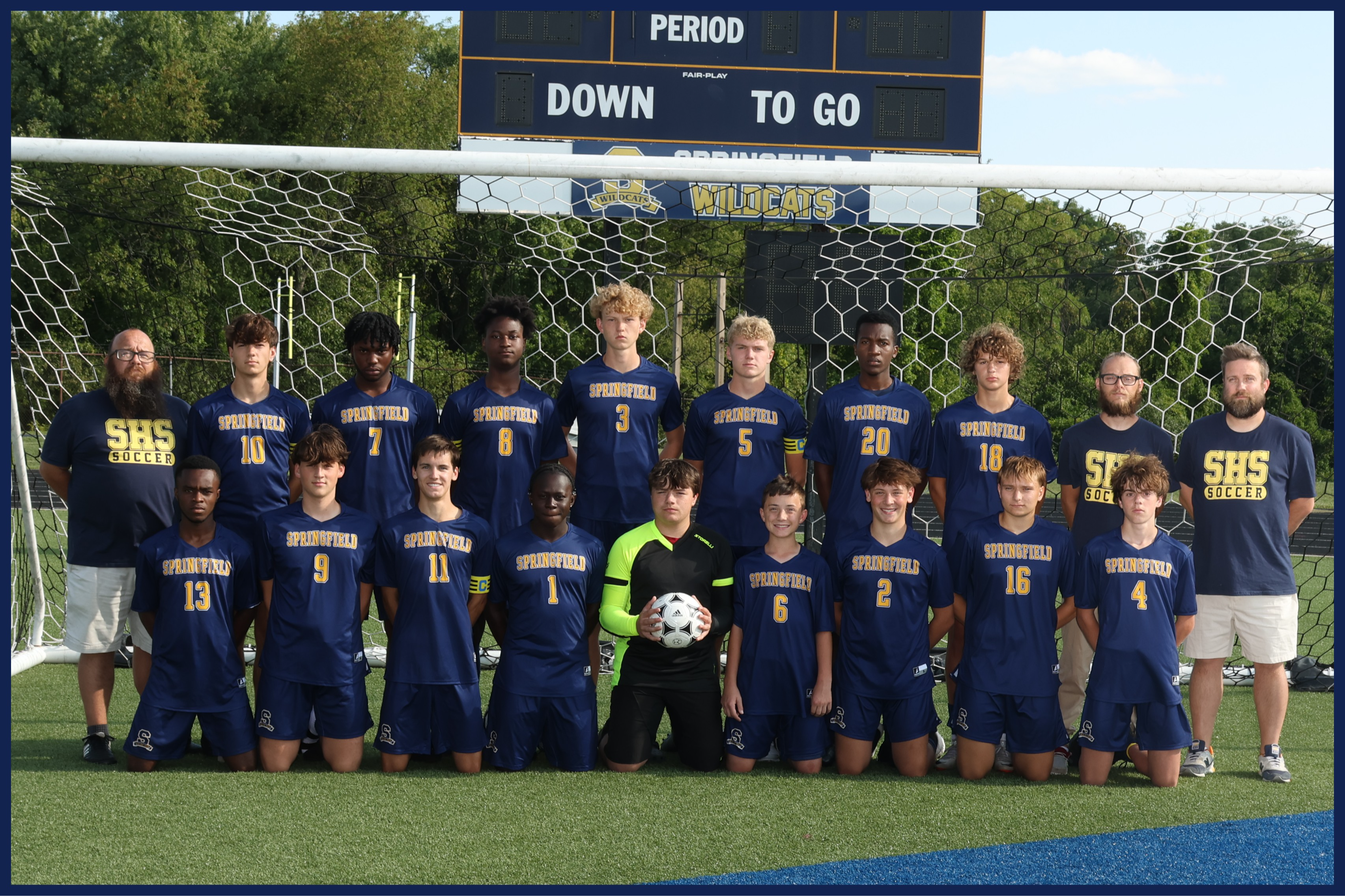 Varsity Boys Soccer Team Photo