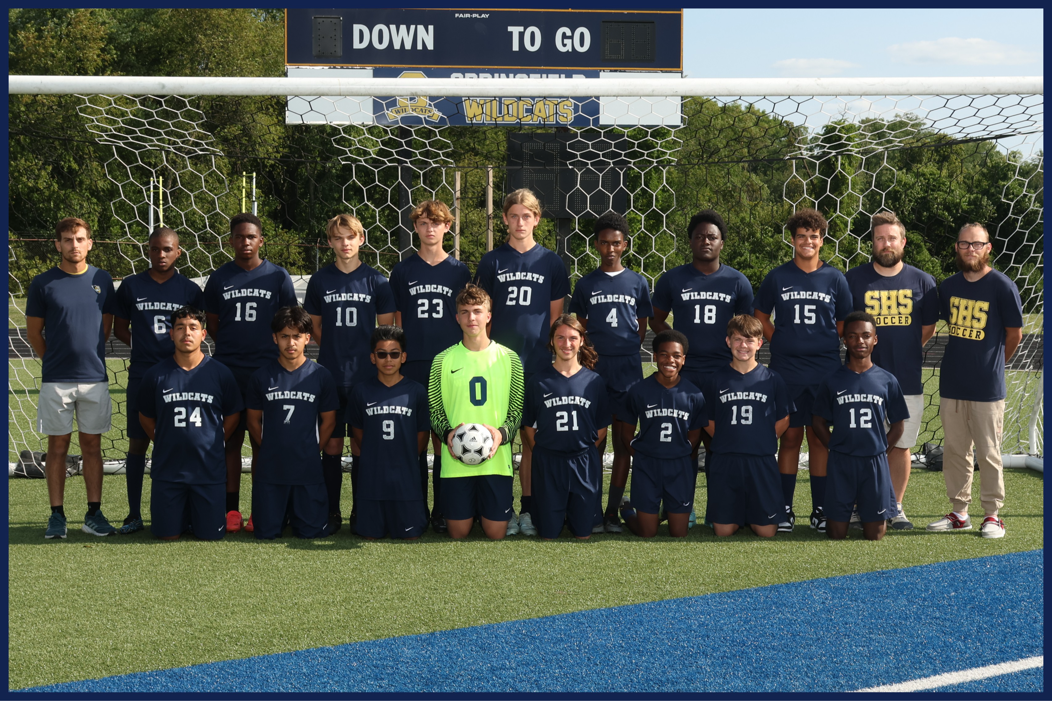 JV Boys A Soccer Team Photo