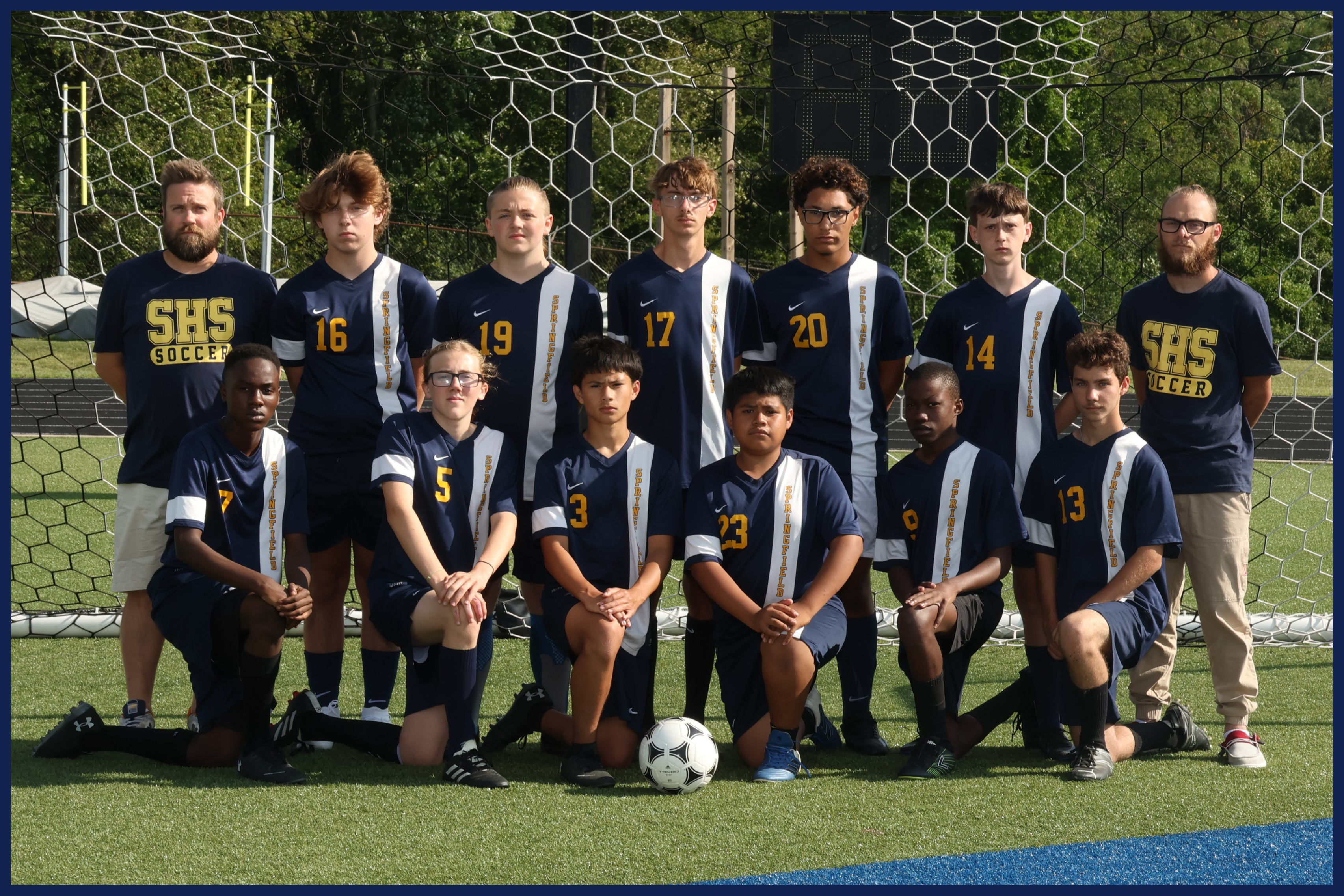 JV Boys B Soccer Team Photo