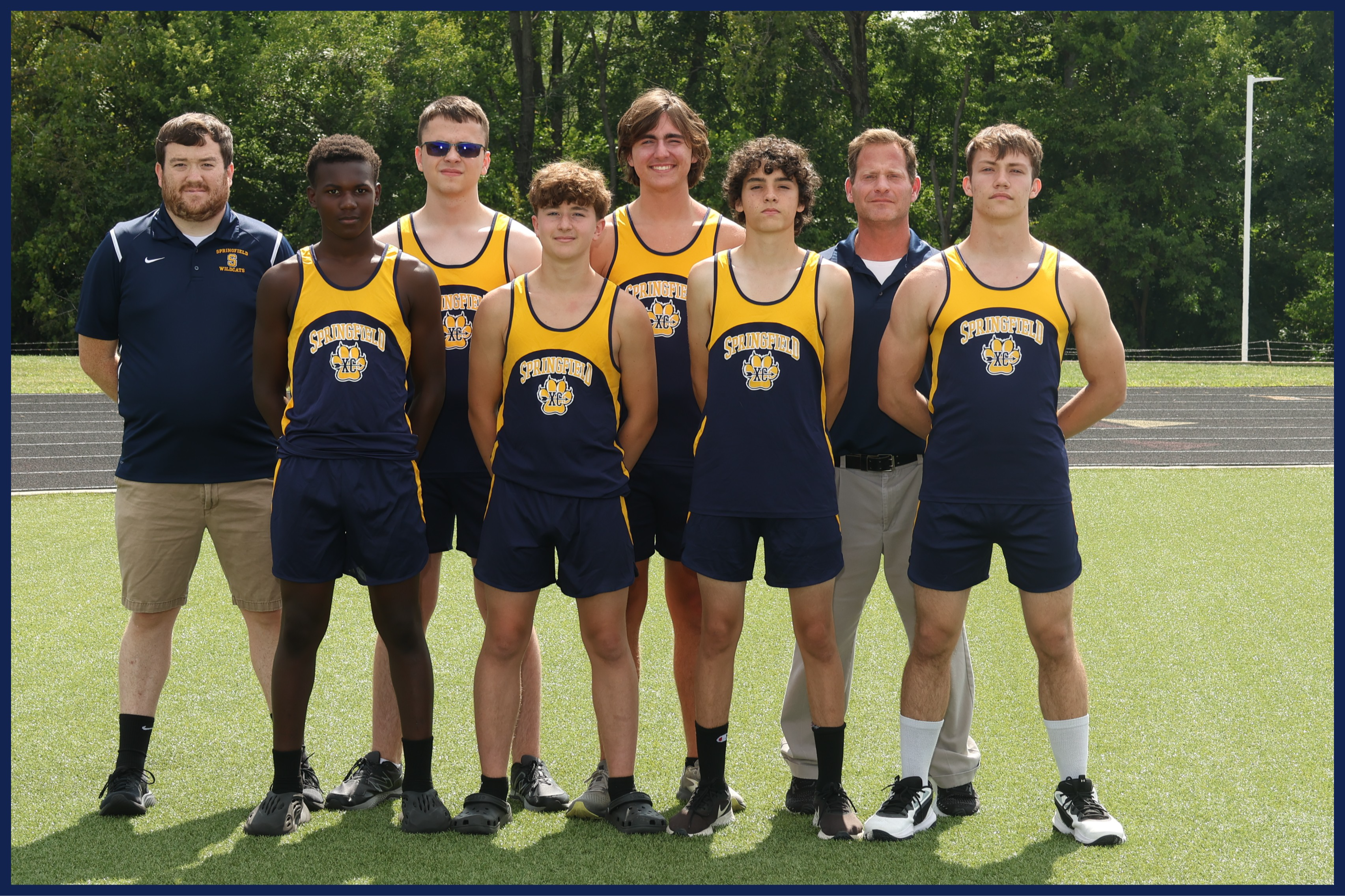 Varsity Boys Cross Country Team Photo