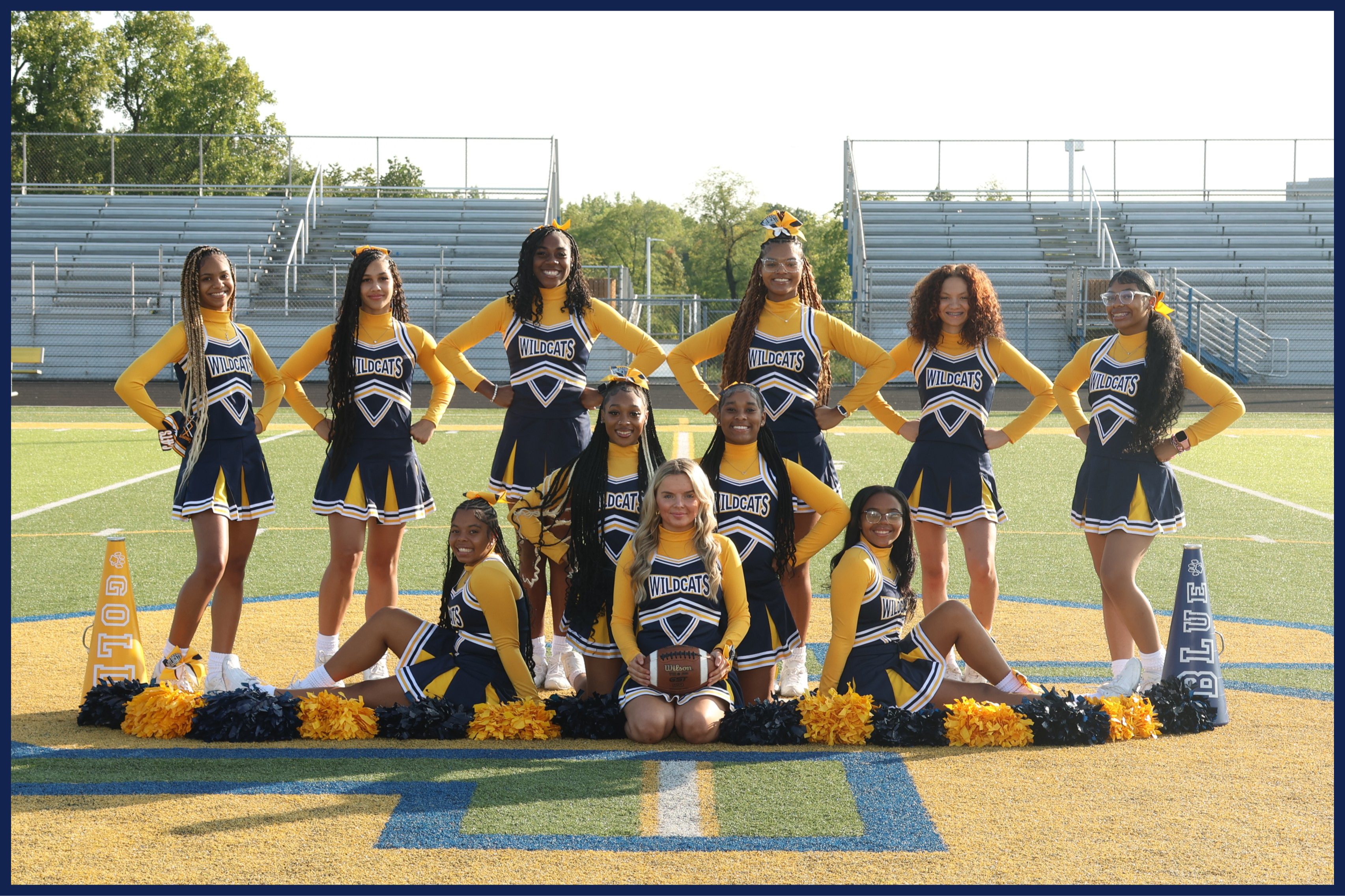 Varsity Fall Cheerleading Team Photo