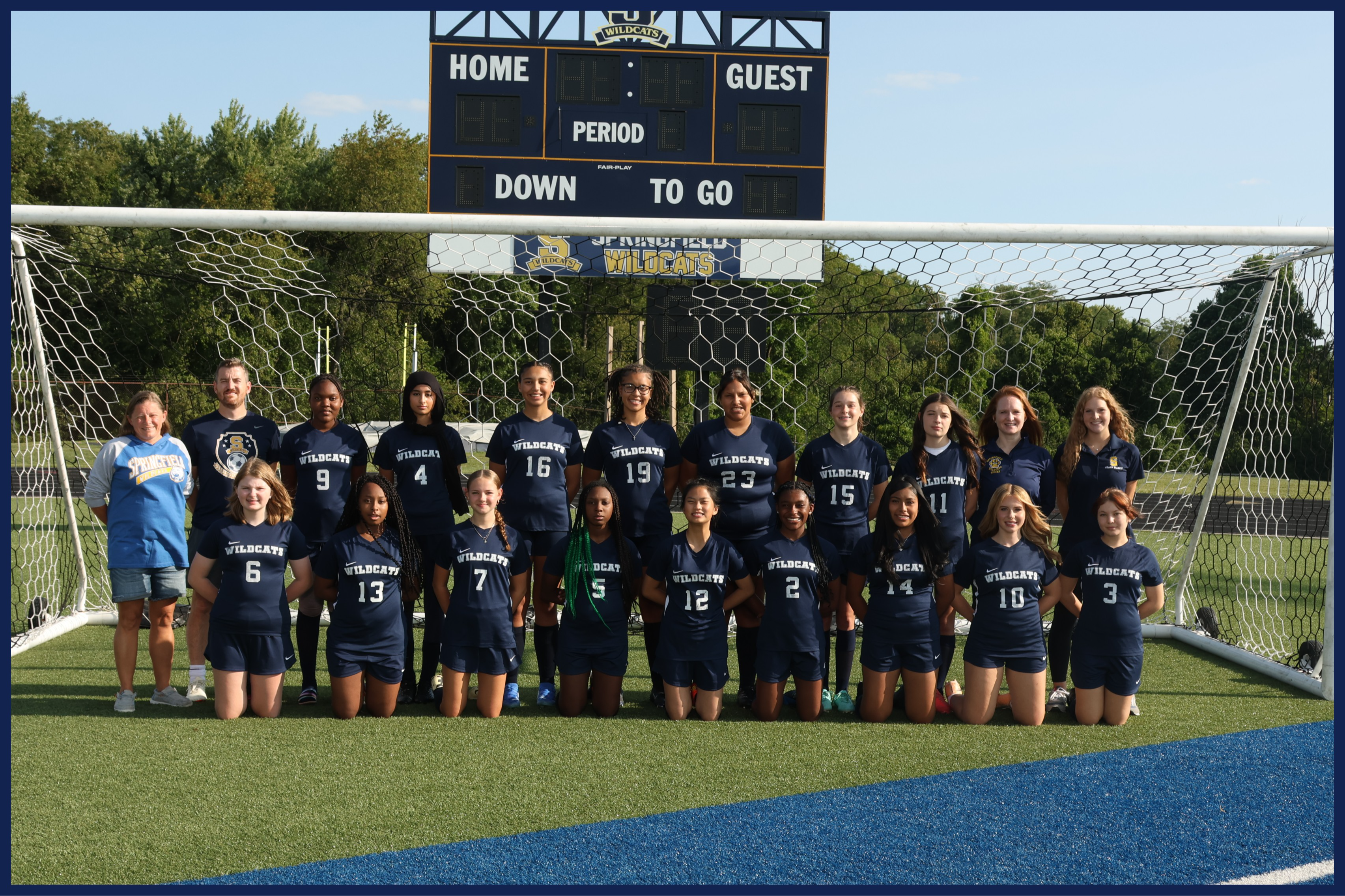 Varsity Girls Soccer Team Photo