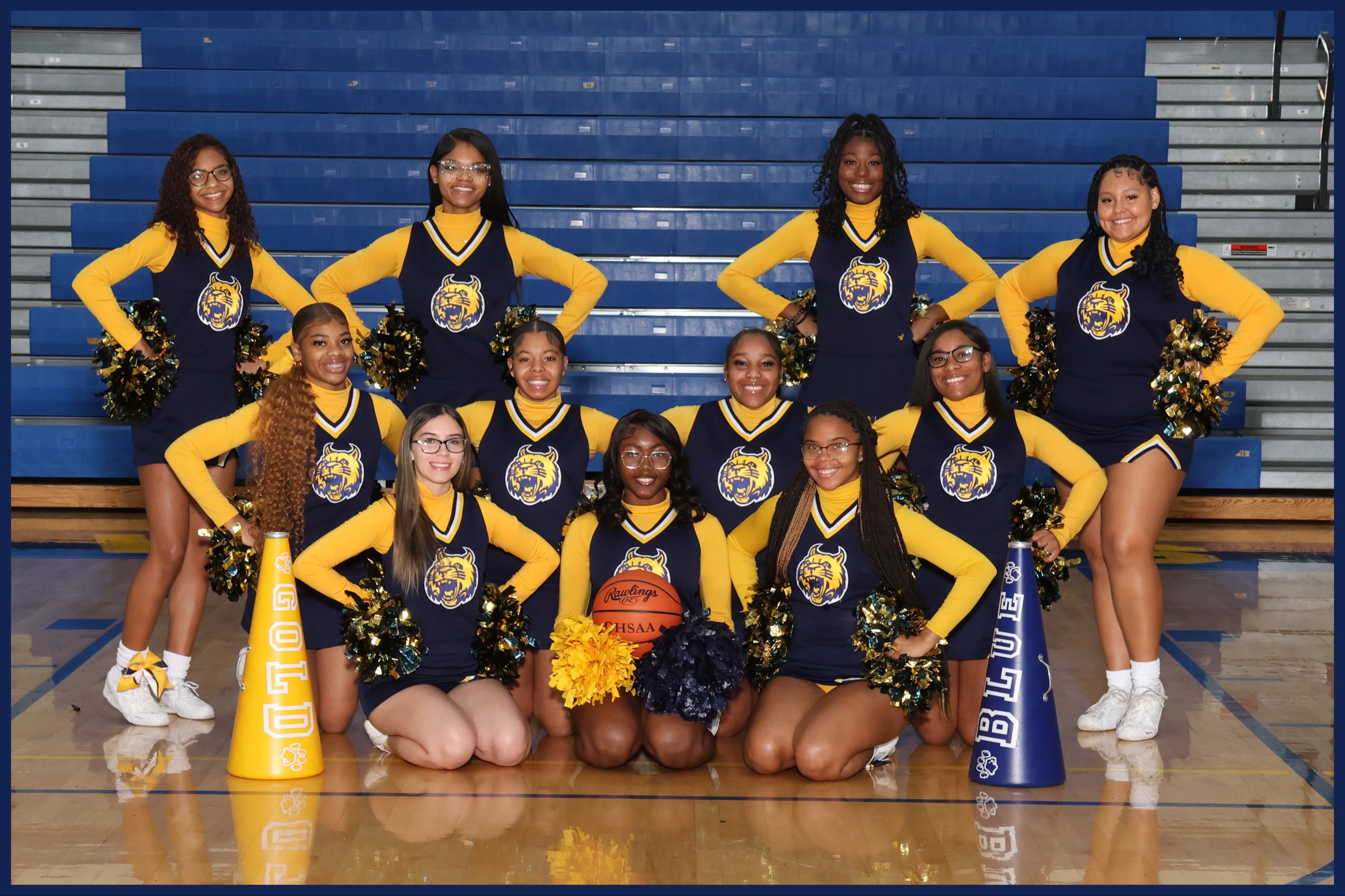 Varsity Winter Cheerleading Team Photo