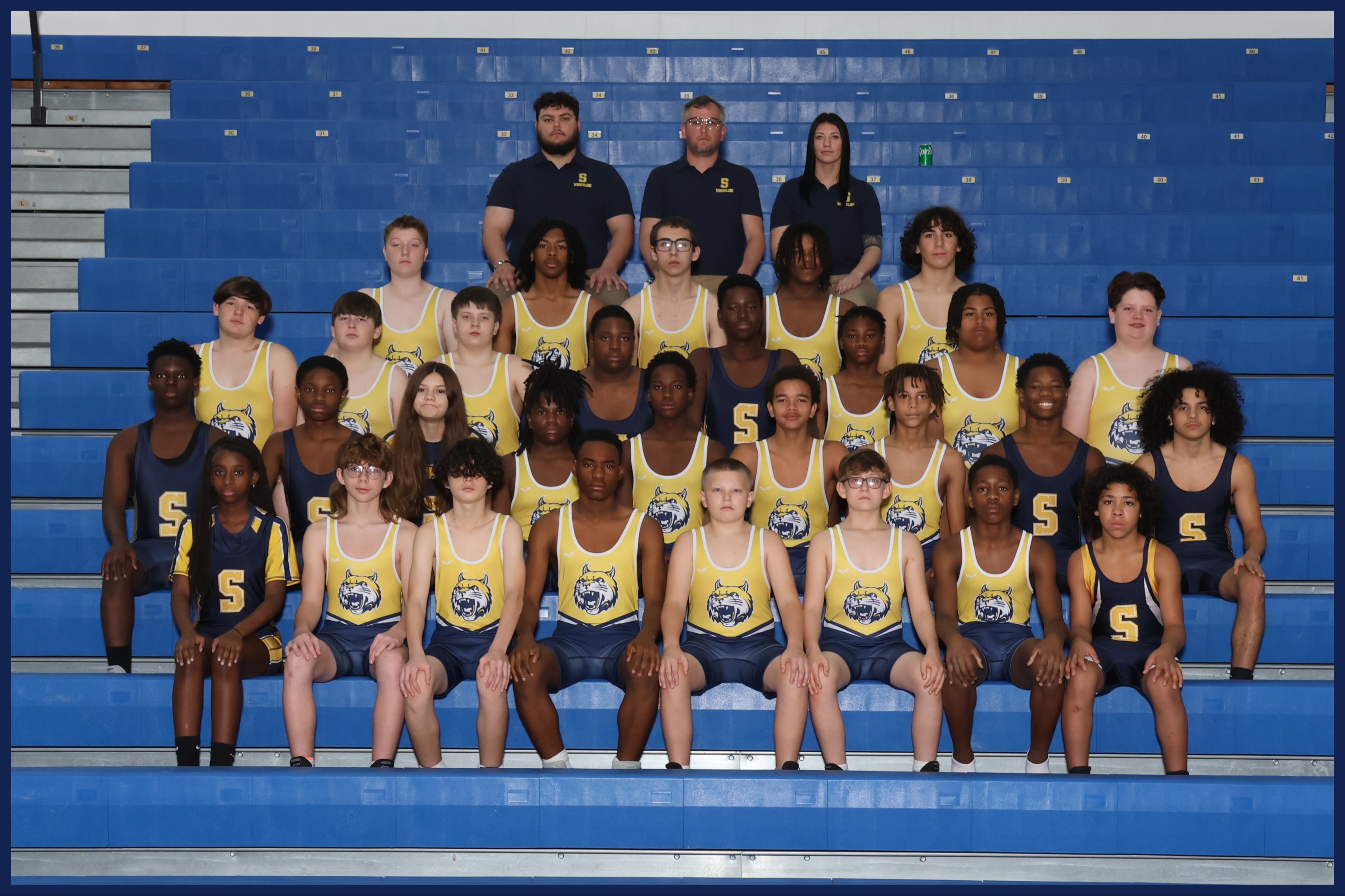 Middle School Wrestling Team Photo