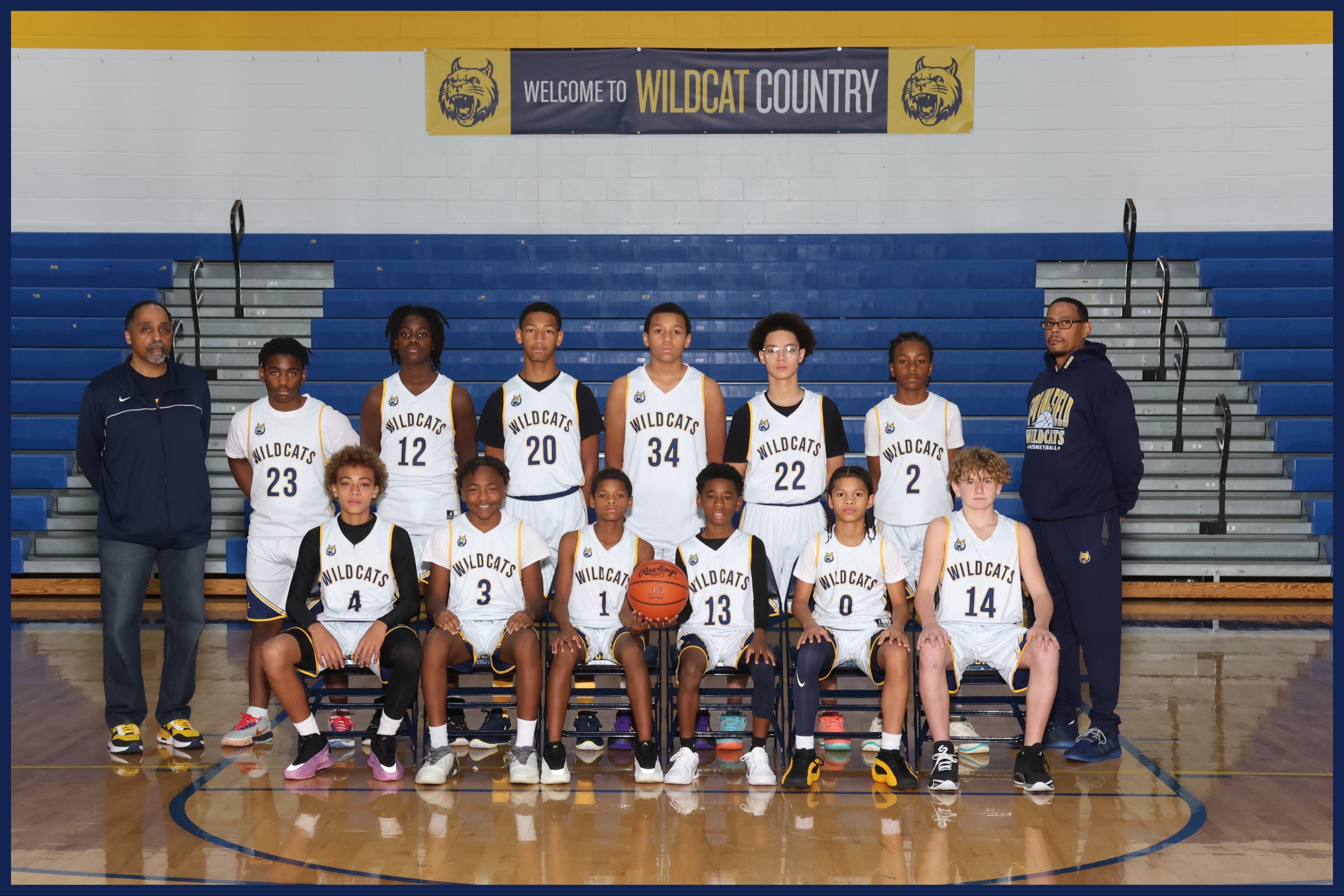 7th Grade Boys Basketball Team Photo