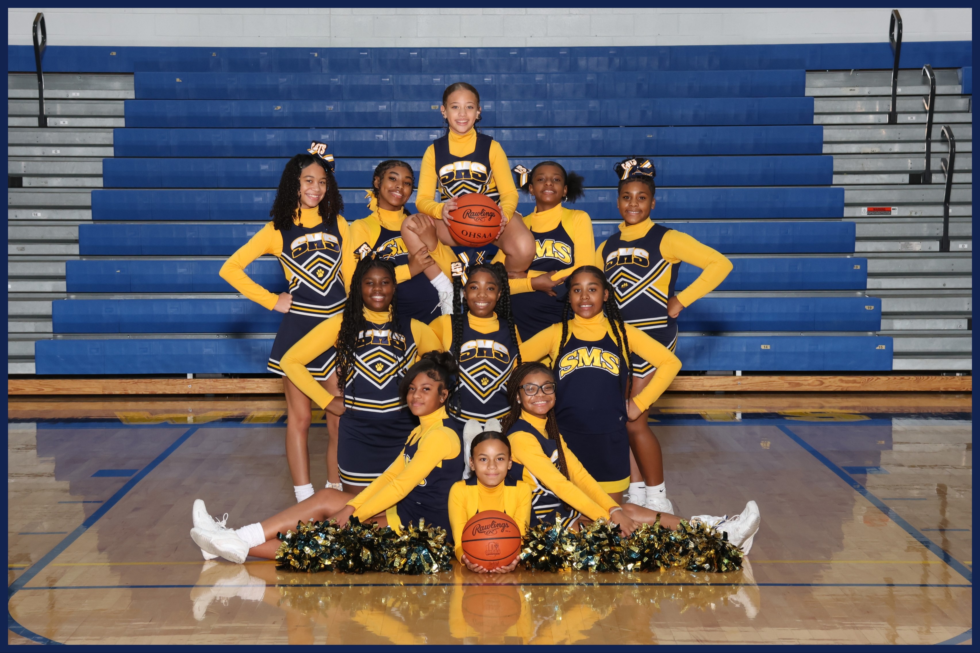 7th Grade Winter Cheerleading Team Photo