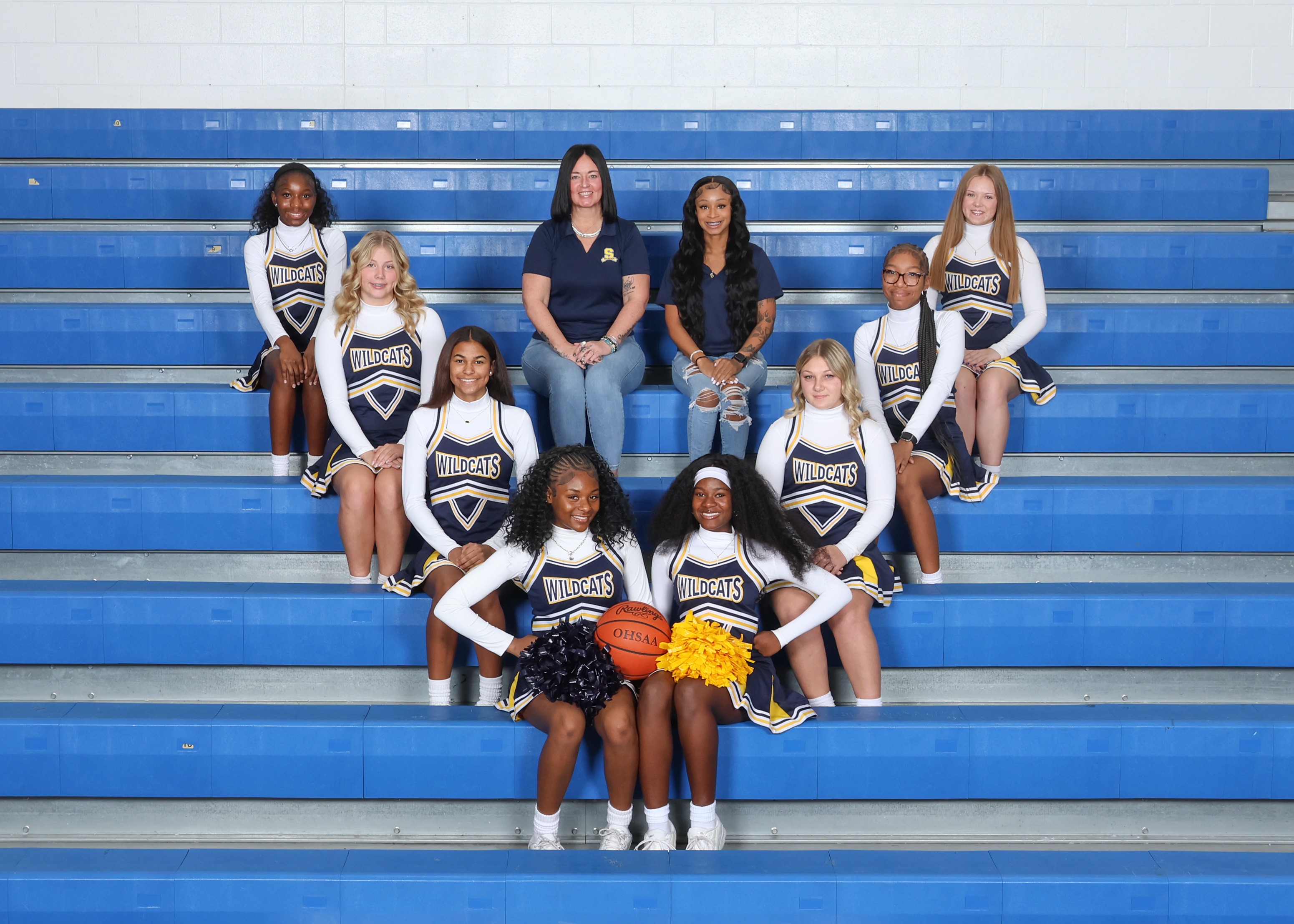 JV Winter Cheerleading Team Photo