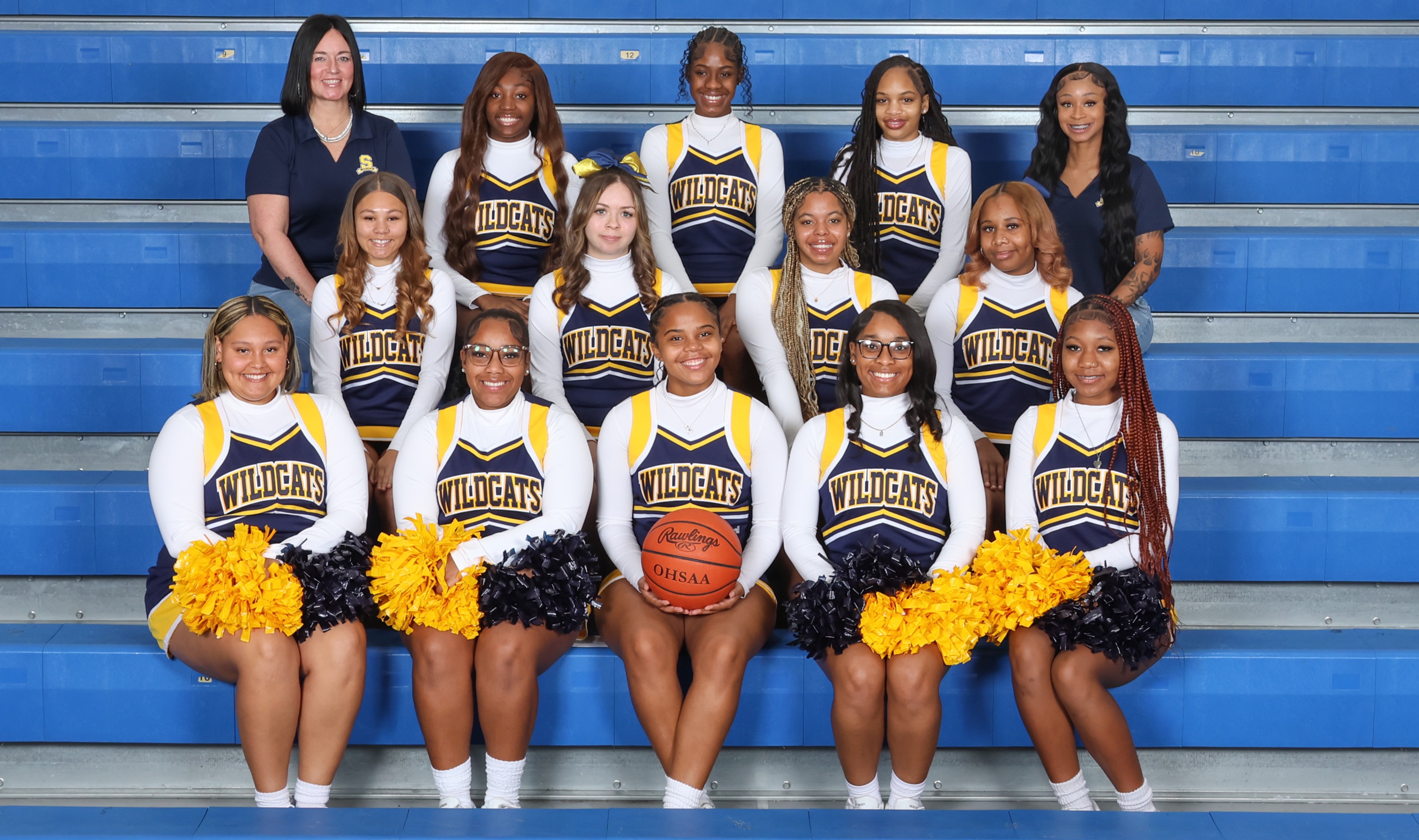 Varsity Winter Cheerleading Team Photo