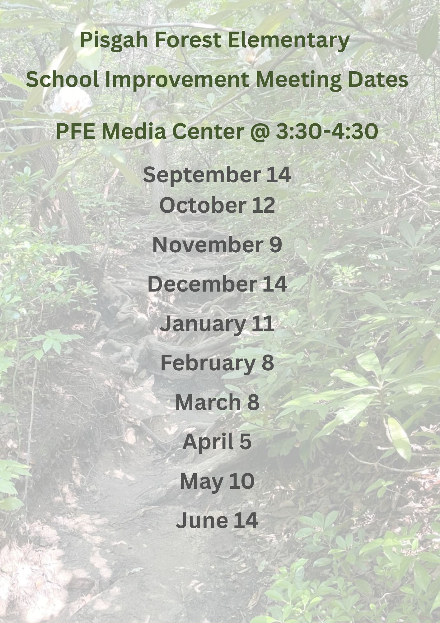 meeting dates