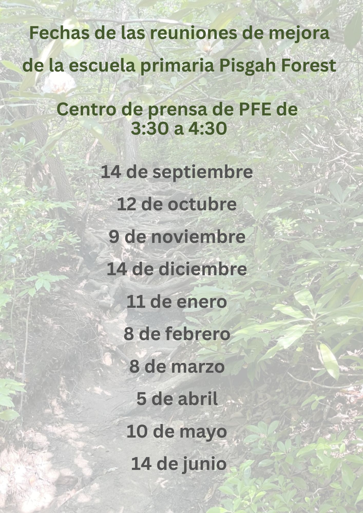 meeting dates