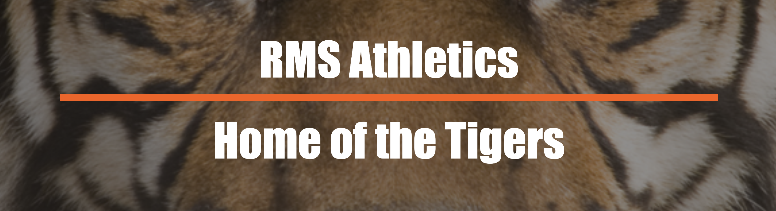 RMS Home of the Tigers Athletic Banner Graphic