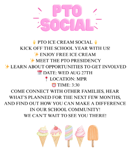 PTO Ice Cream Social