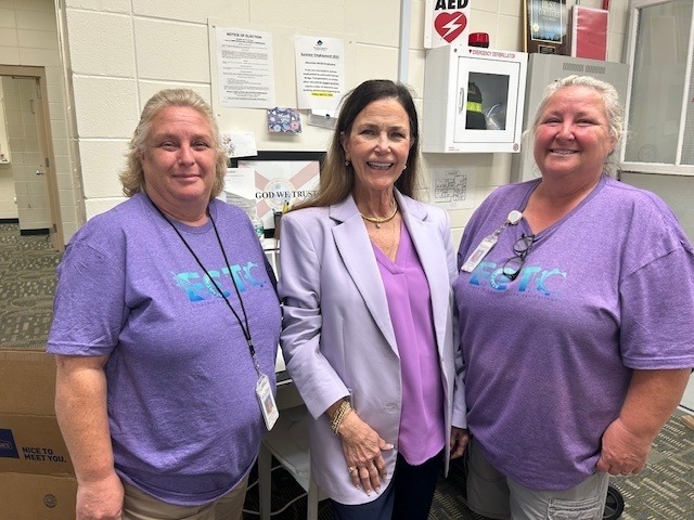 ECTC Staff on Purple Up Day