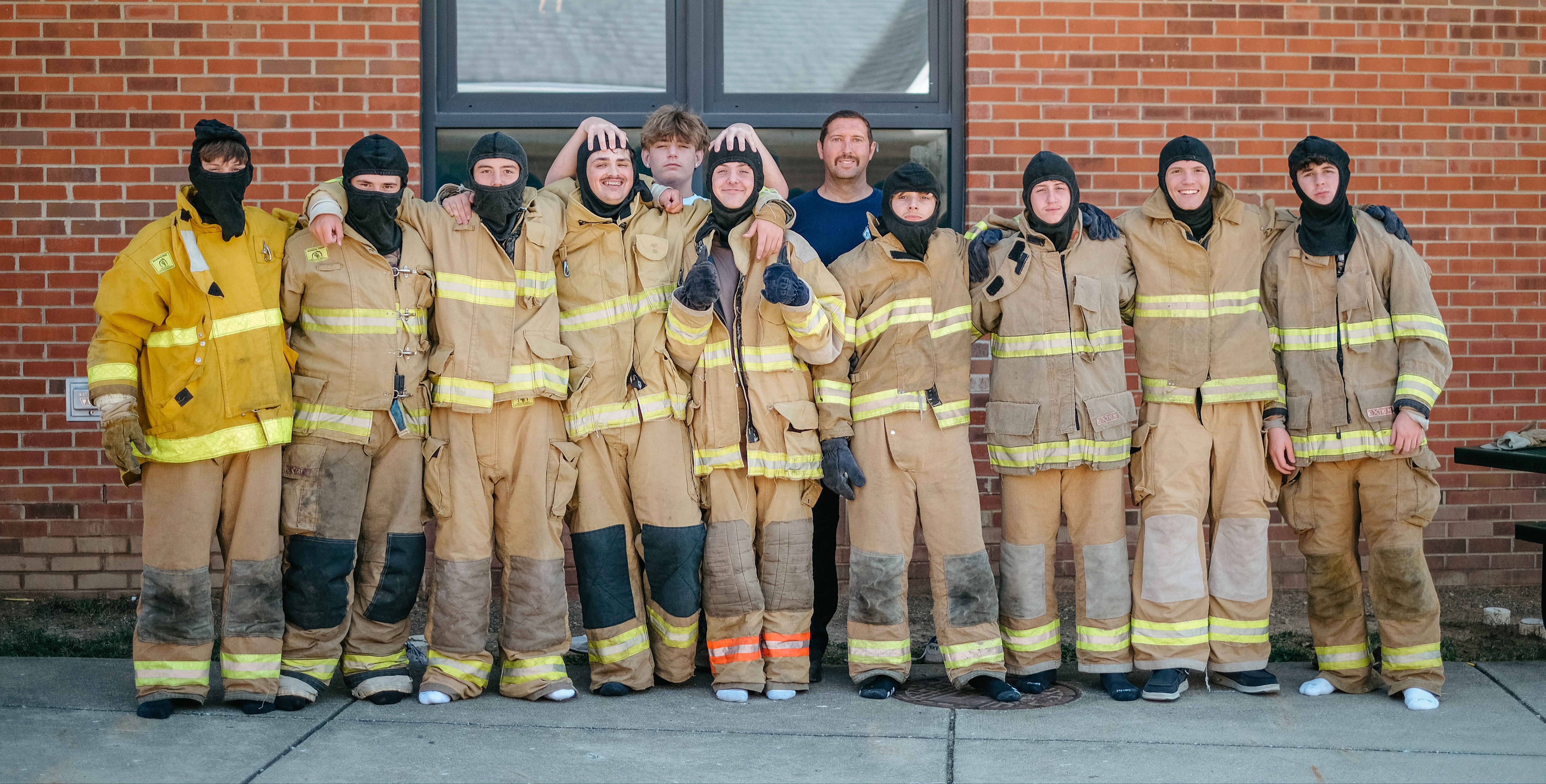 Fire Science Group in Fire Gear