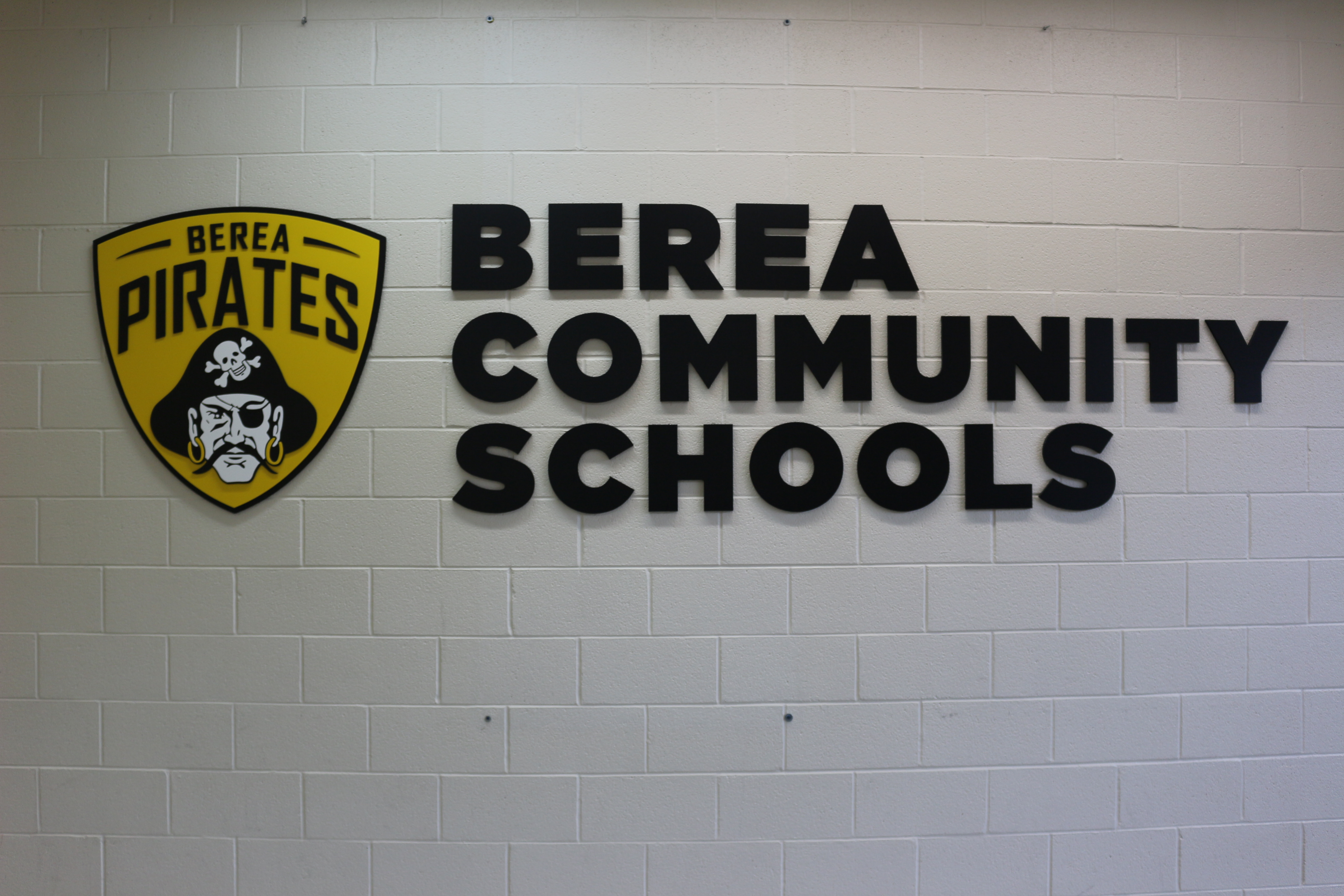 image of the School Pirate Logo with Berea Community Schools Name