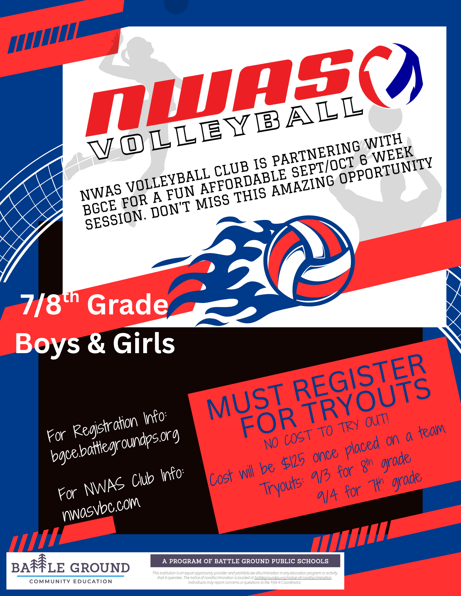 Fall 7th & 8th Grade Volleyball