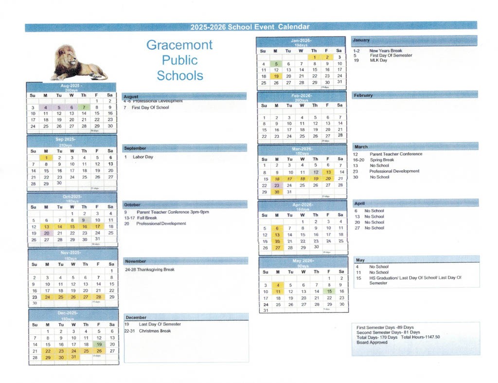 25-26 SCHOOL CALENDAR