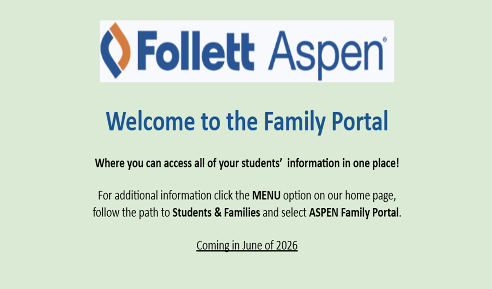 Aspen Family Portal Introduction