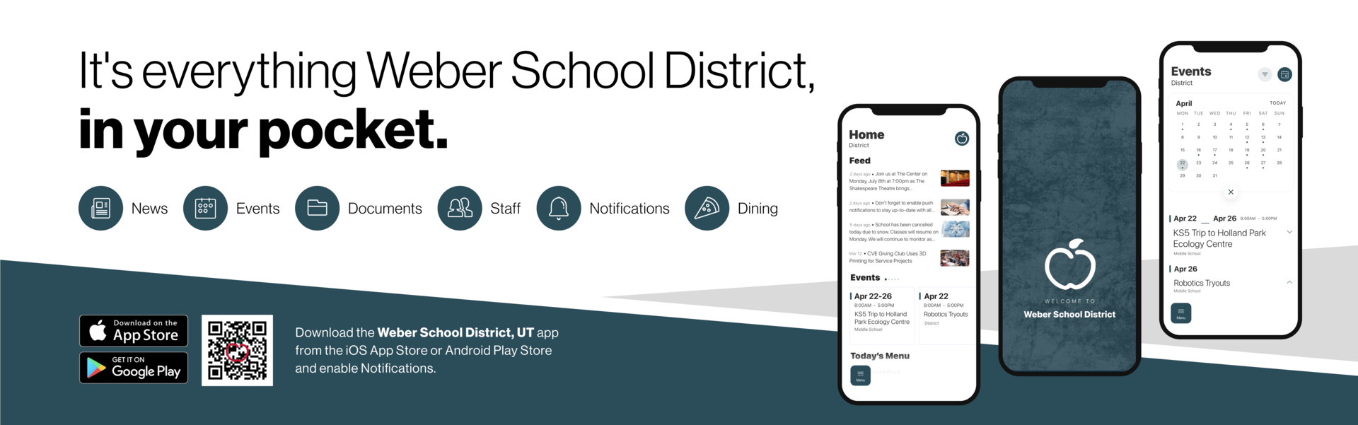 Weber School District App Banner