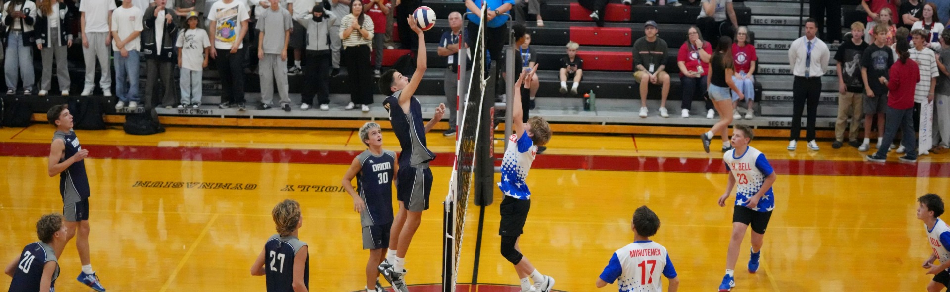 junior high volleyball players