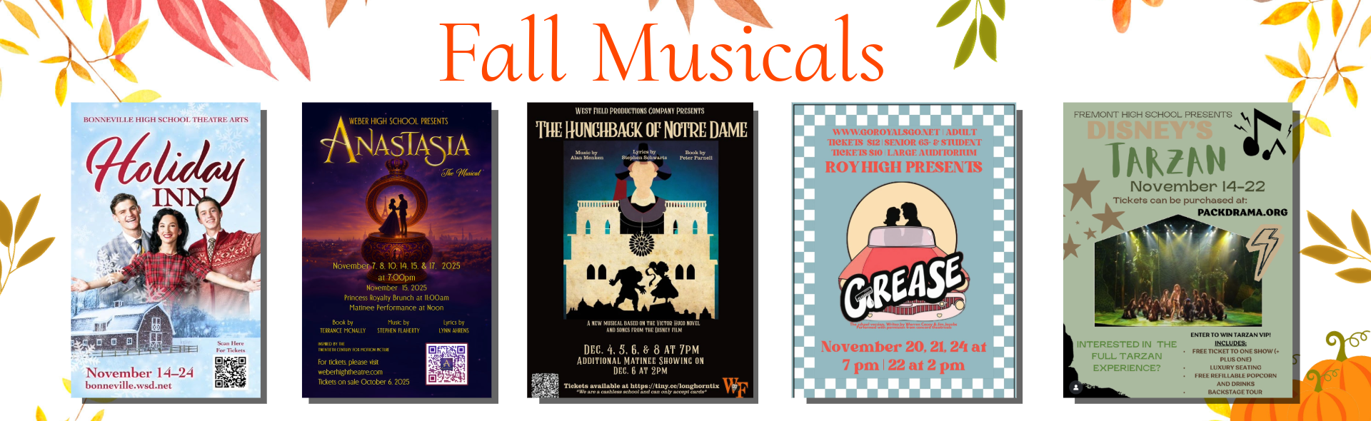Fall musicals info link