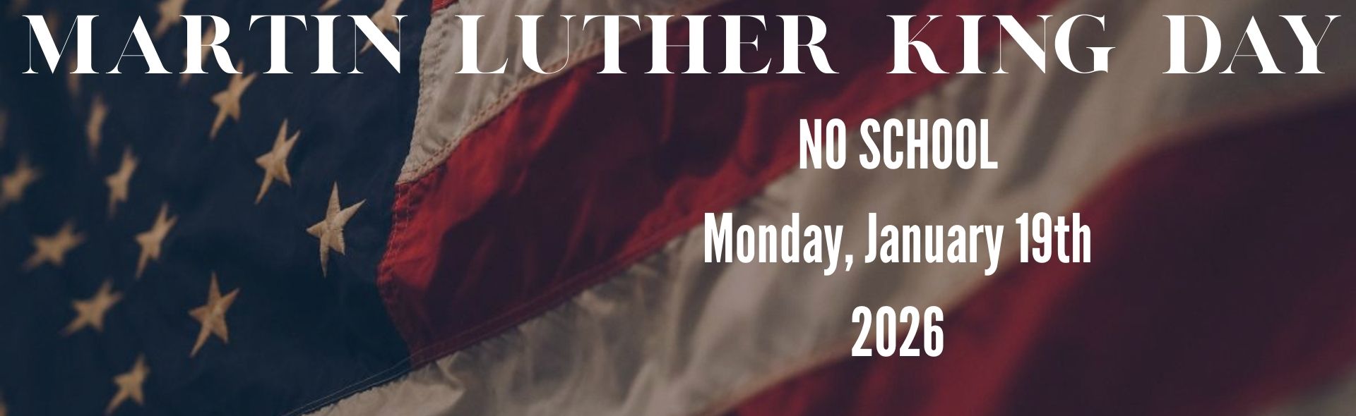 MLK Day banner
