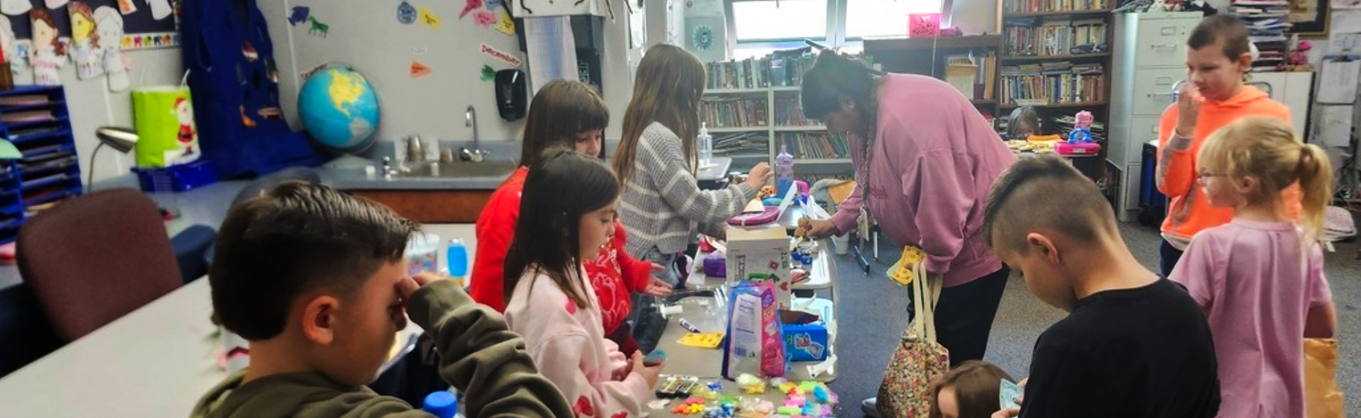 Students at field trip