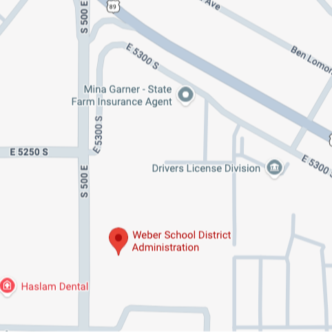 Google Map Directions to Weber School District