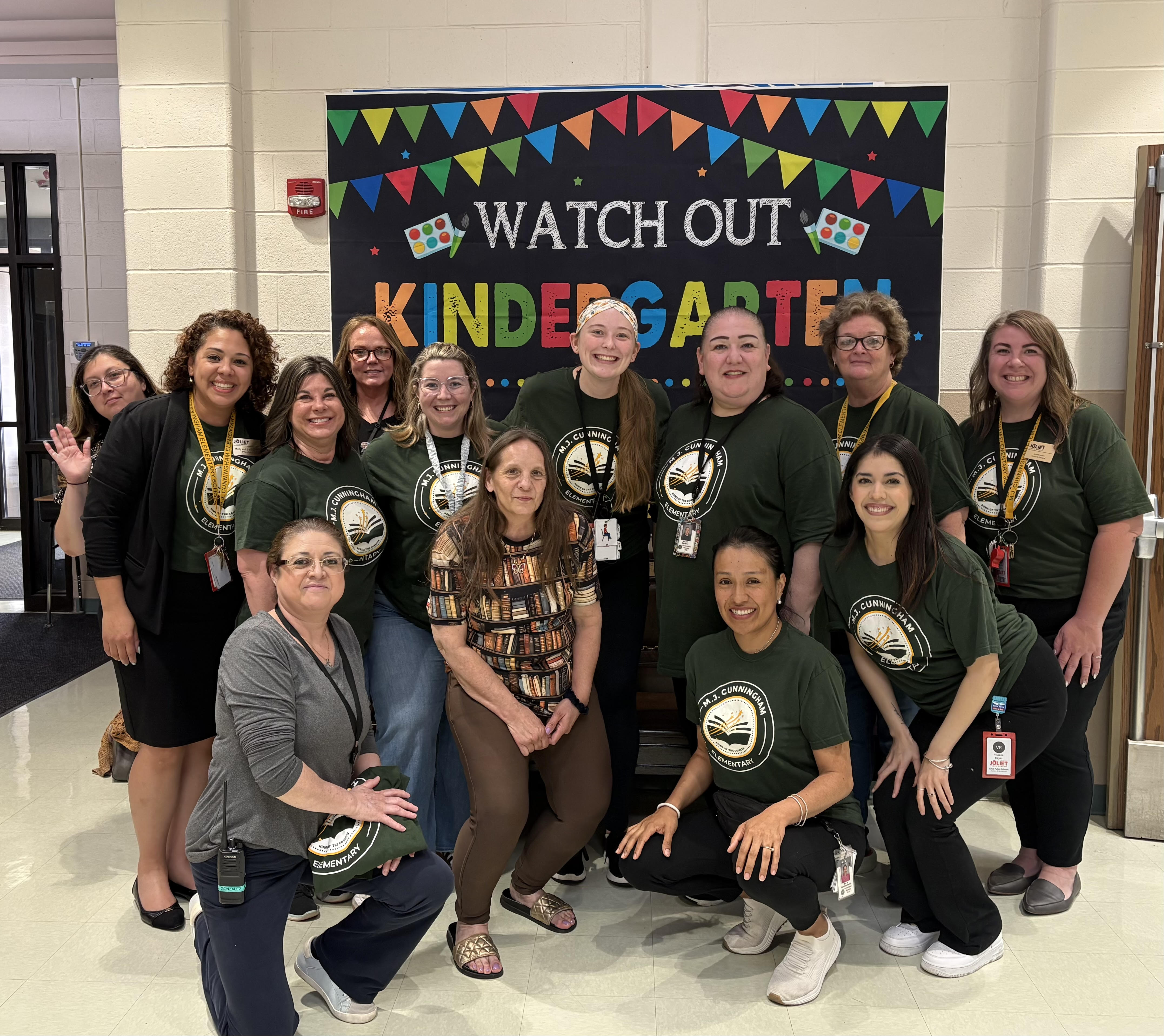 Cunningham Kindergarten staff and office personnel