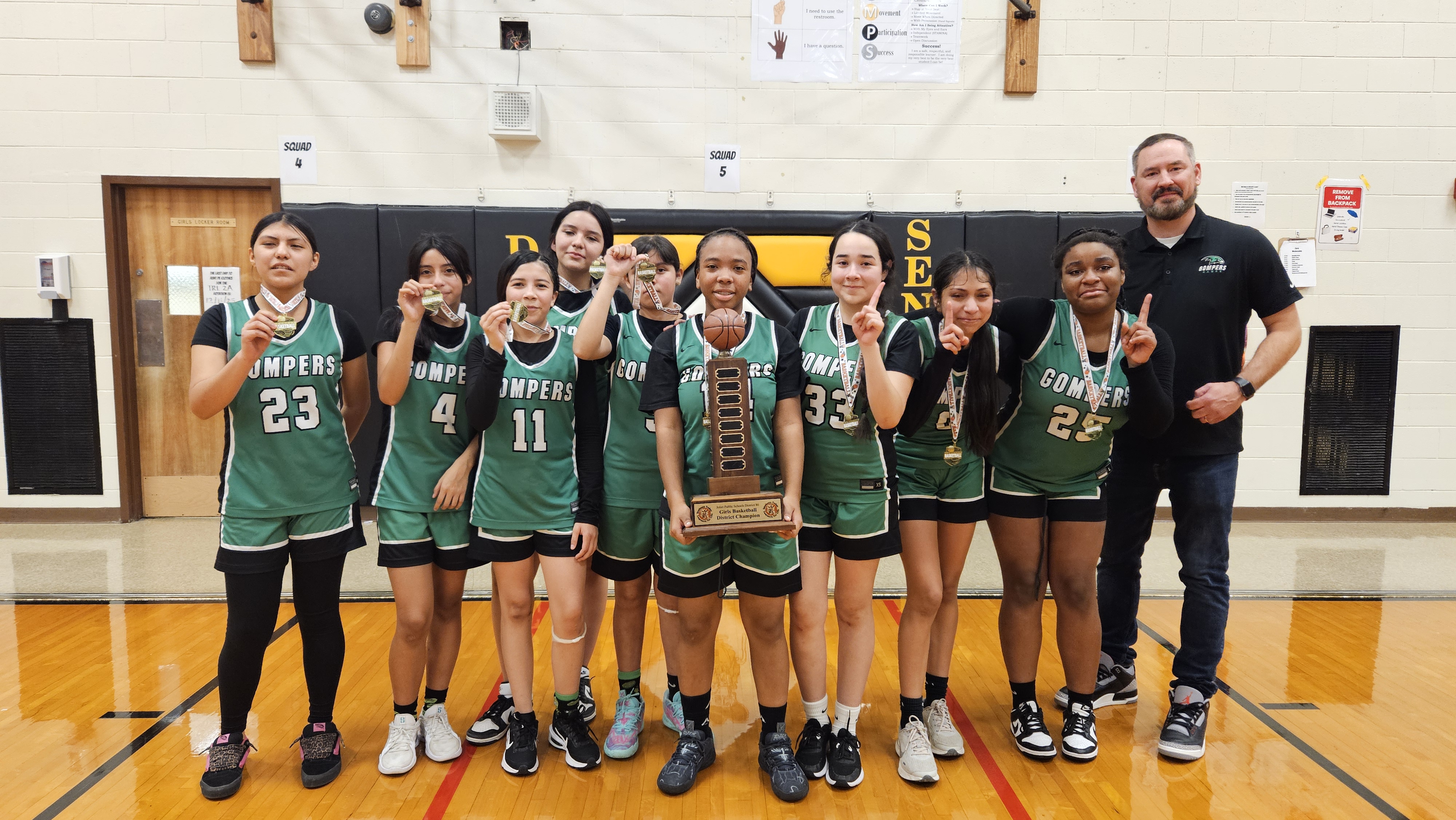 Girls basketball team wins District Tournament