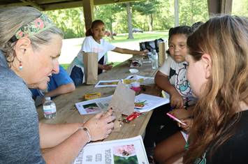 students attend Kids n Nature summer camp