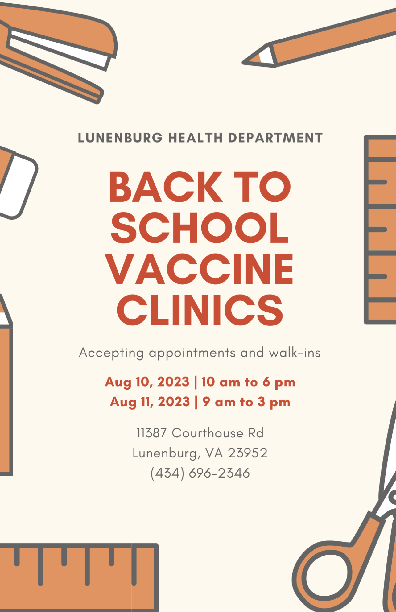 LDH Immunization Clinic Flyer