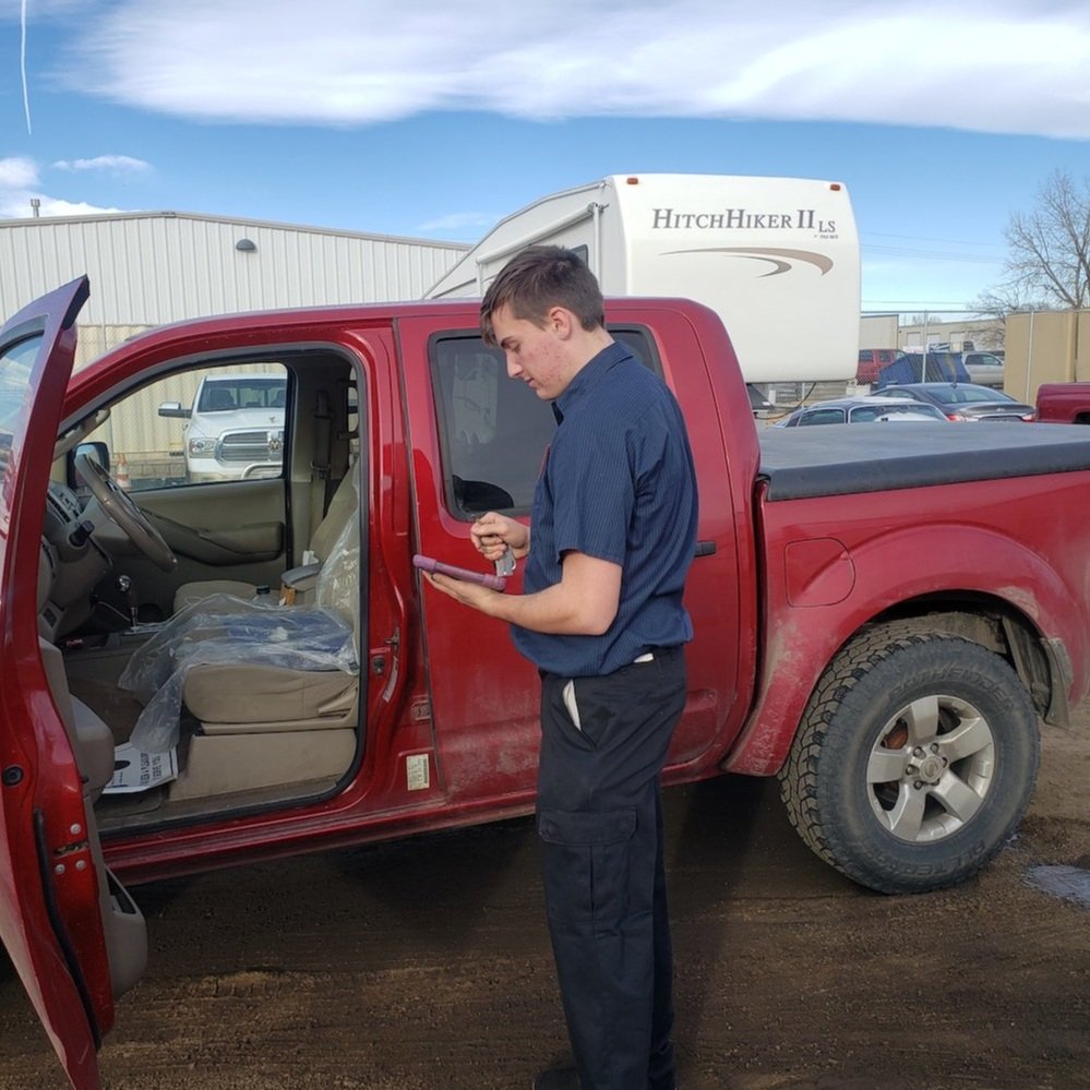 Man in a truck