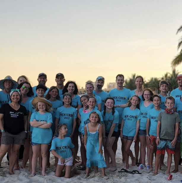 picture of families on beach