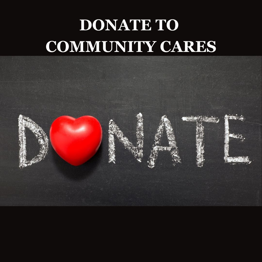 Donate to Community Cares: donate with heart shape