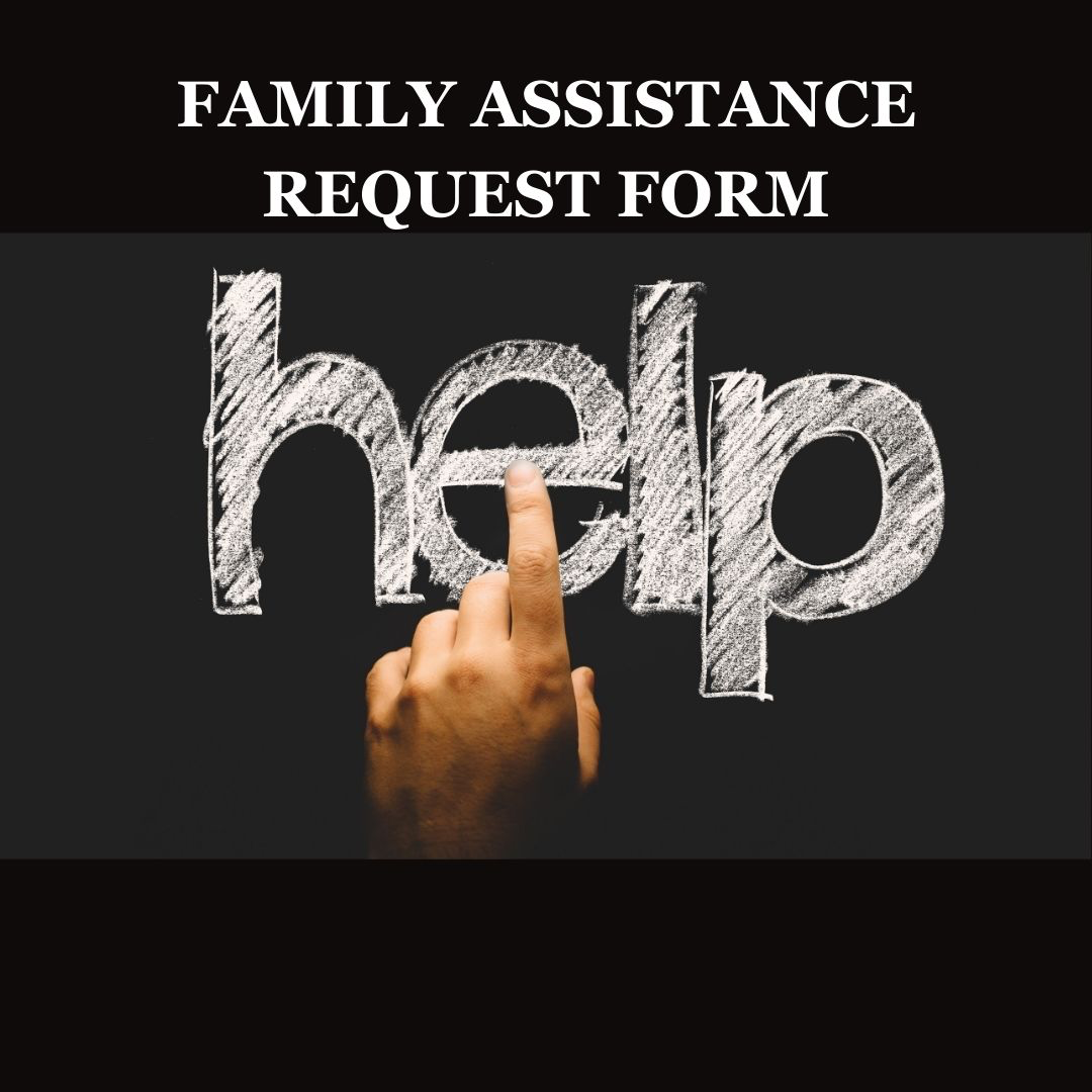 Family assistance request form: help with finger pointing