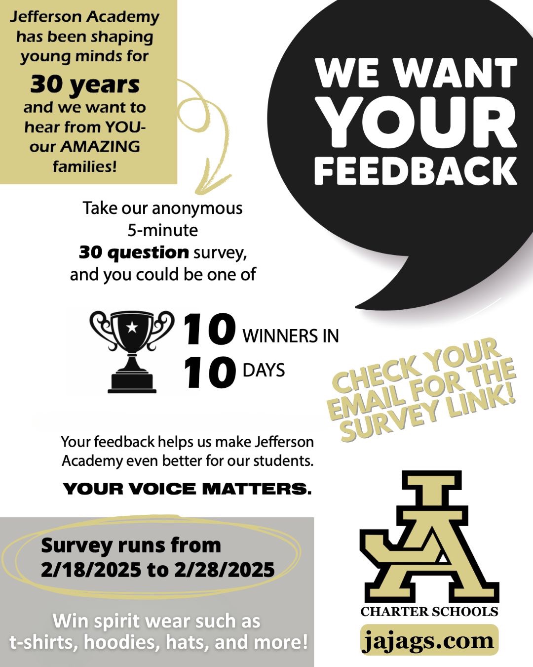 SAC survey flyer