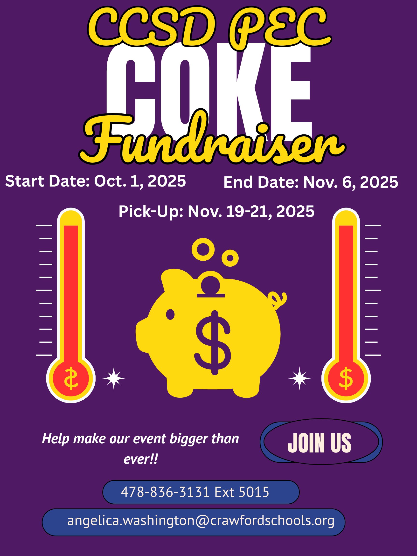 coke fundraiser announcement