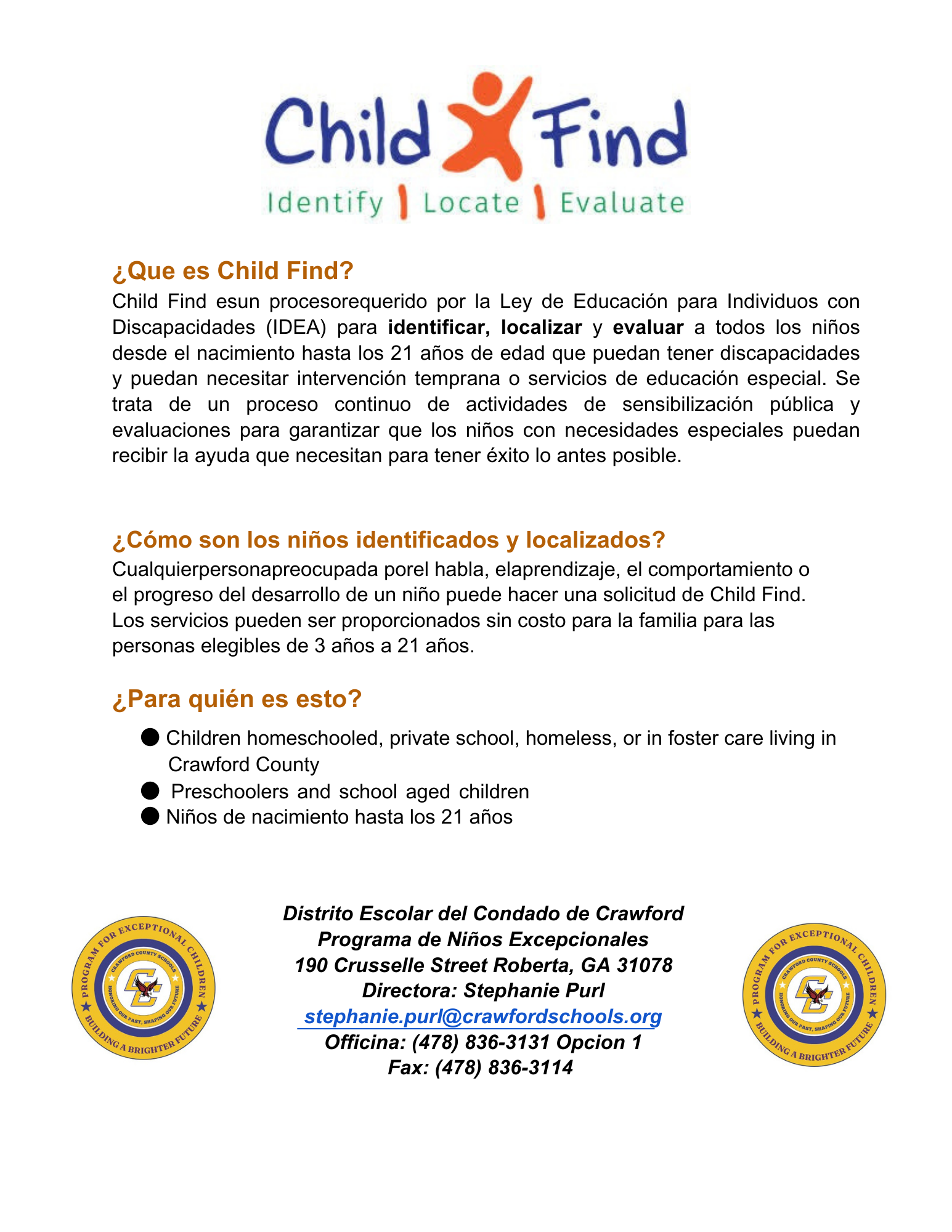 2025 Child Find (Englich)