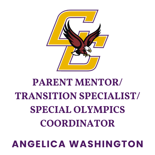 Parent Mentor/ Transition Specialist/ Special Olympics Coordinator  Angelica Washington, Crawford County Schools.