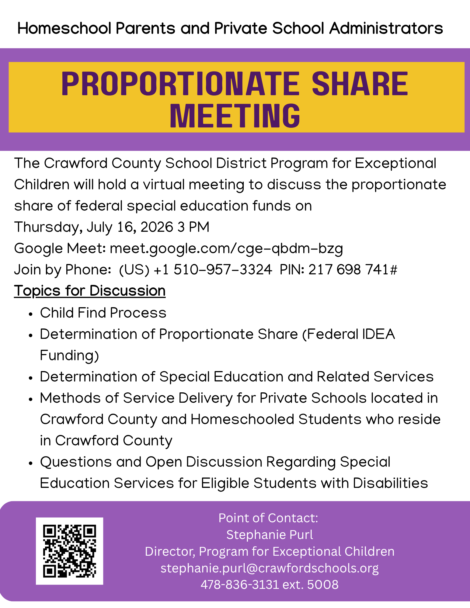 Equitable Services meeting july 16