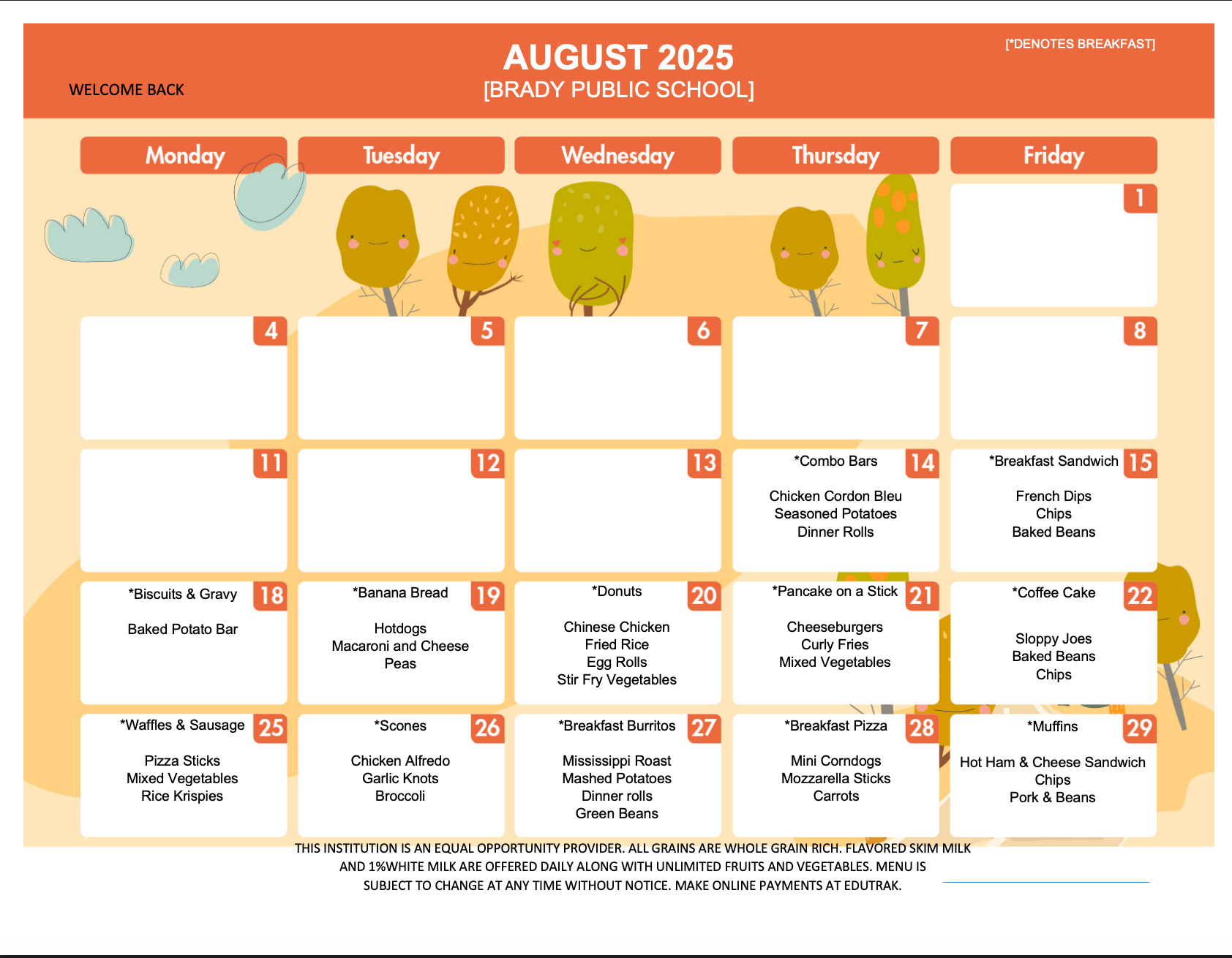 June Menu 