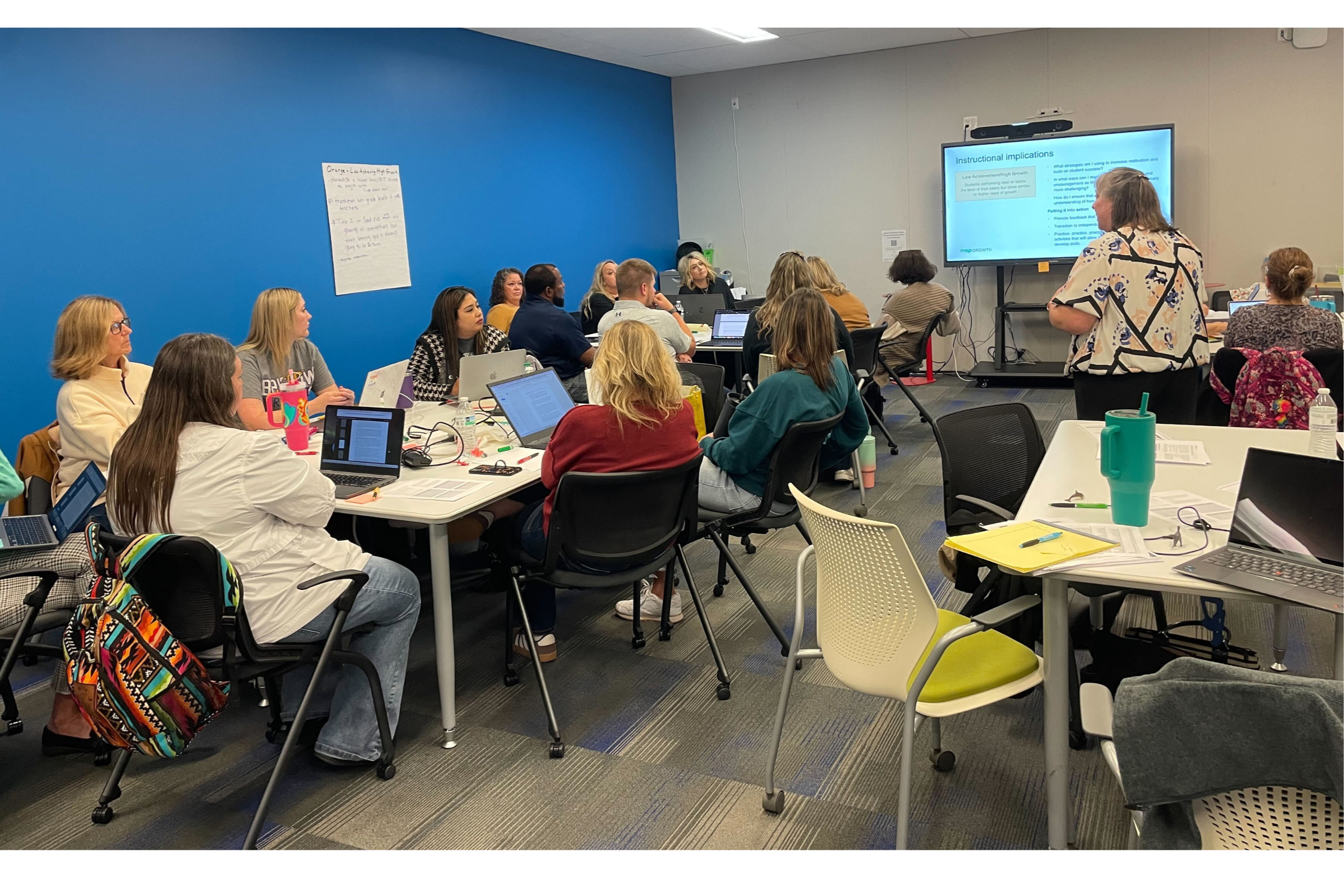 educators chatting at a conference