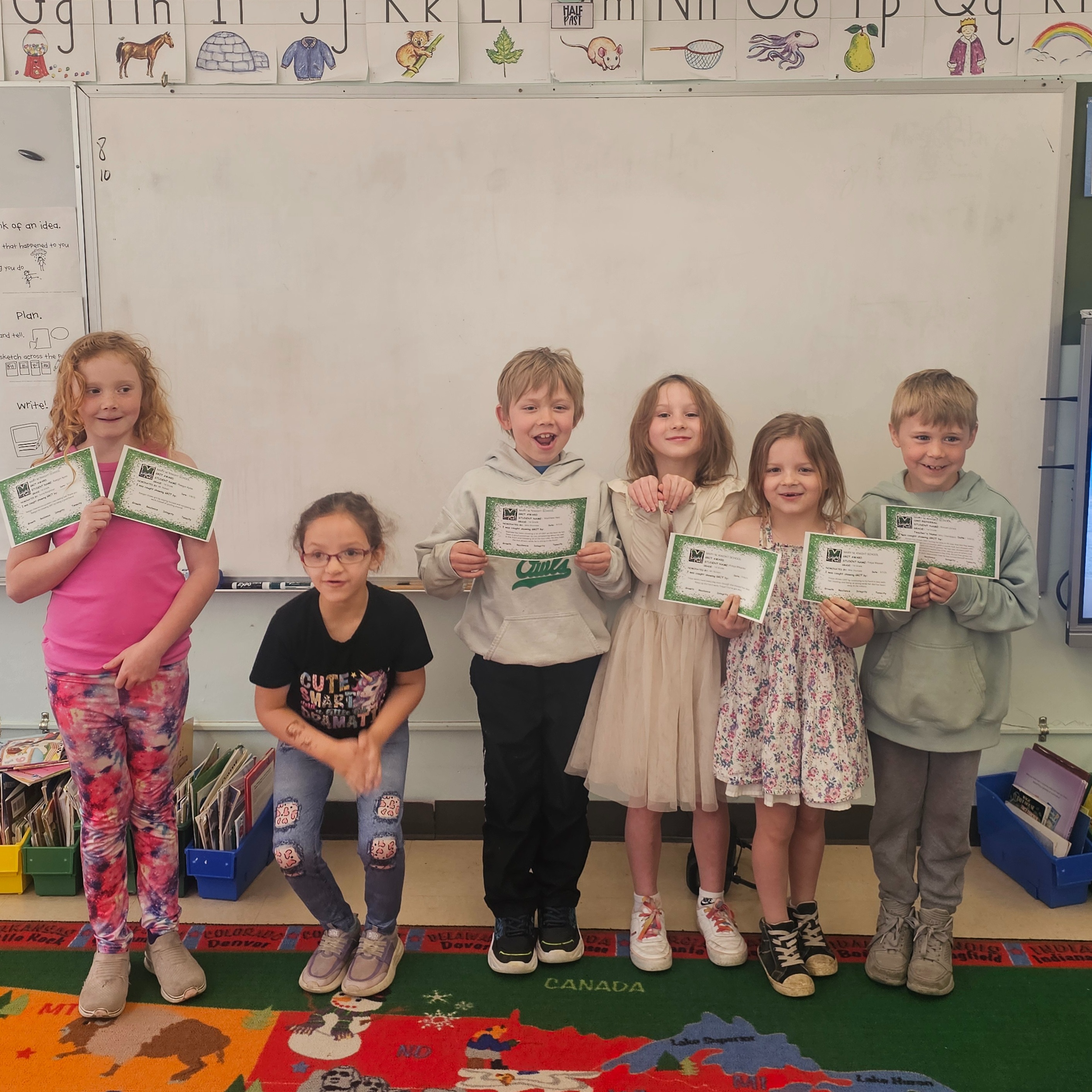 Raegyn Ayres, Mattew Hett, Freya Weaver and Ronan Jones