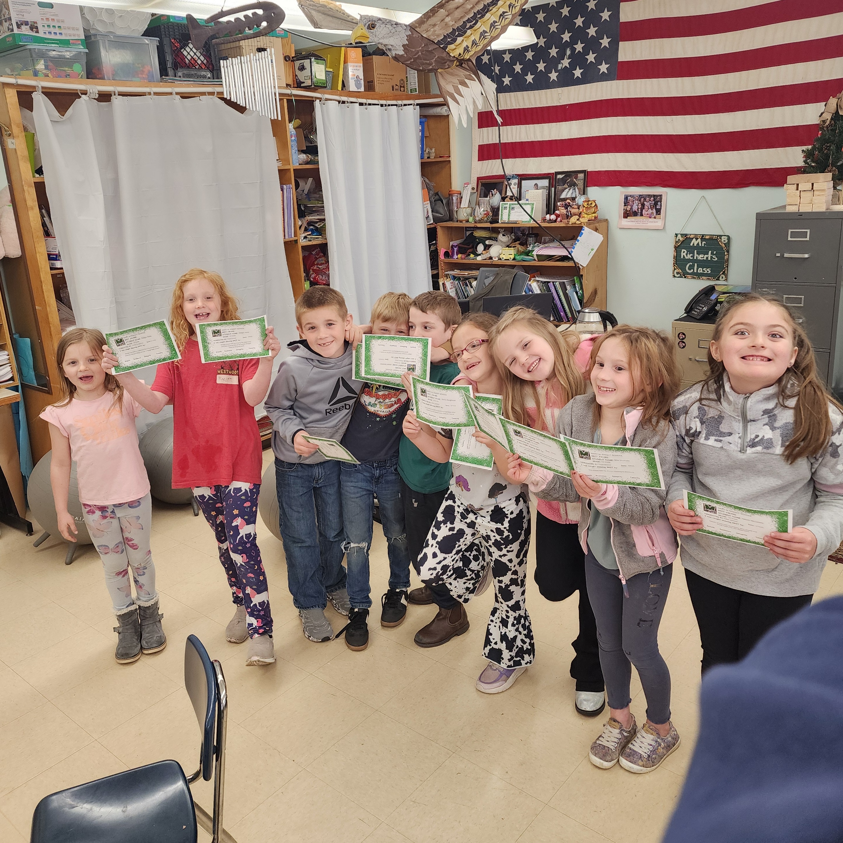 Raegyn Ayres, Barrett Frostad, Ronan Jones, Jasper Severson, Sunny Baughman, Eden Johnson, Mila Shumate and Aaliyah McCartney