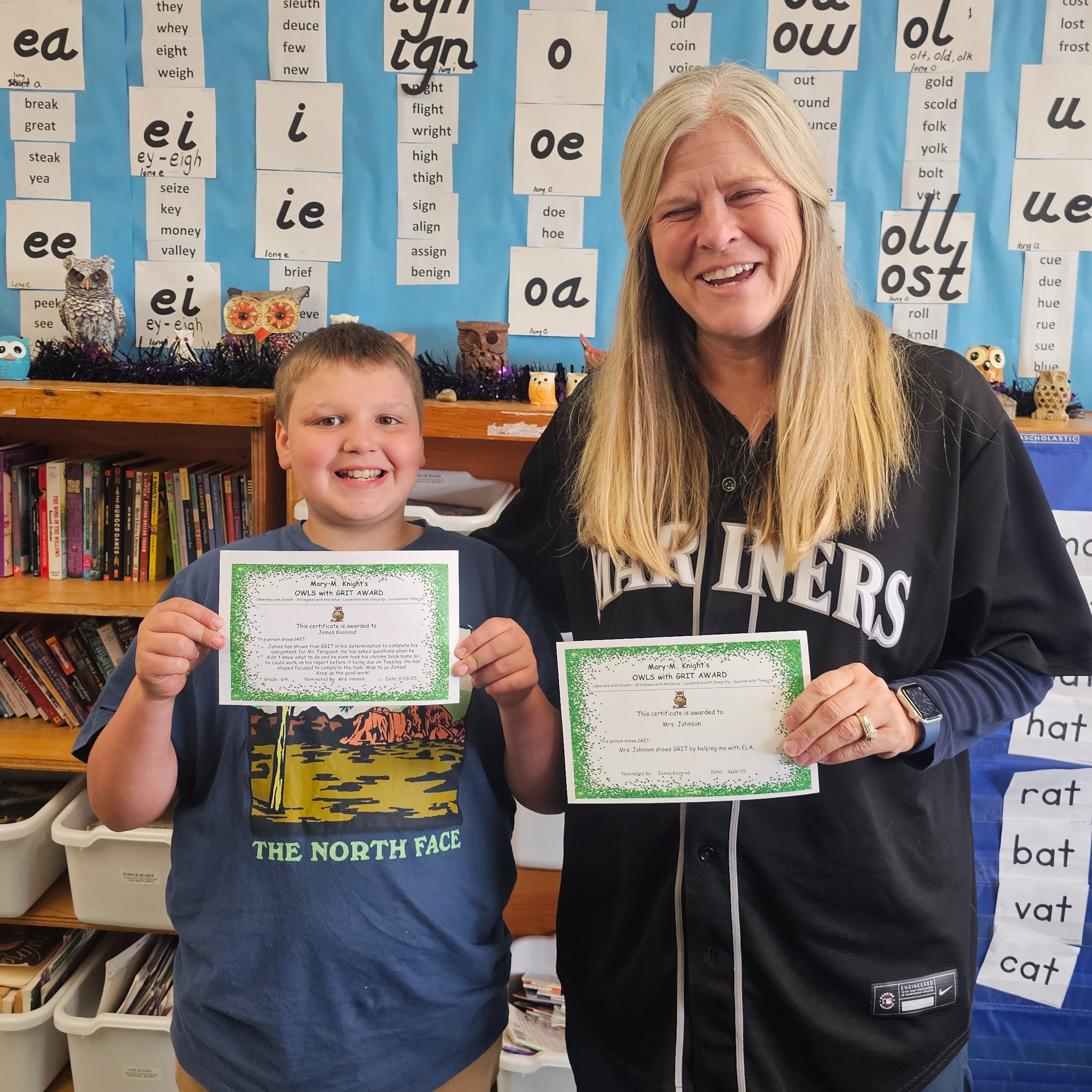 James Koonrad and Mrs. Johnson