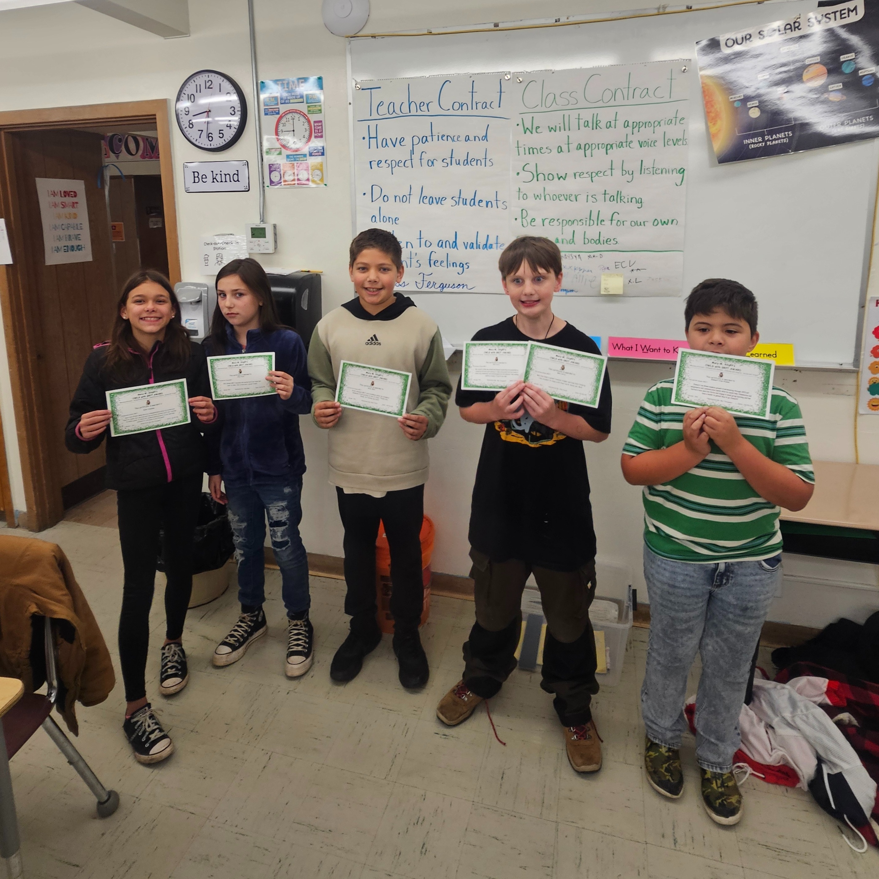 Kyra Coleman, Allie Finch, Koda Mali, Ben Curry and Emmett Cruz-Vizena