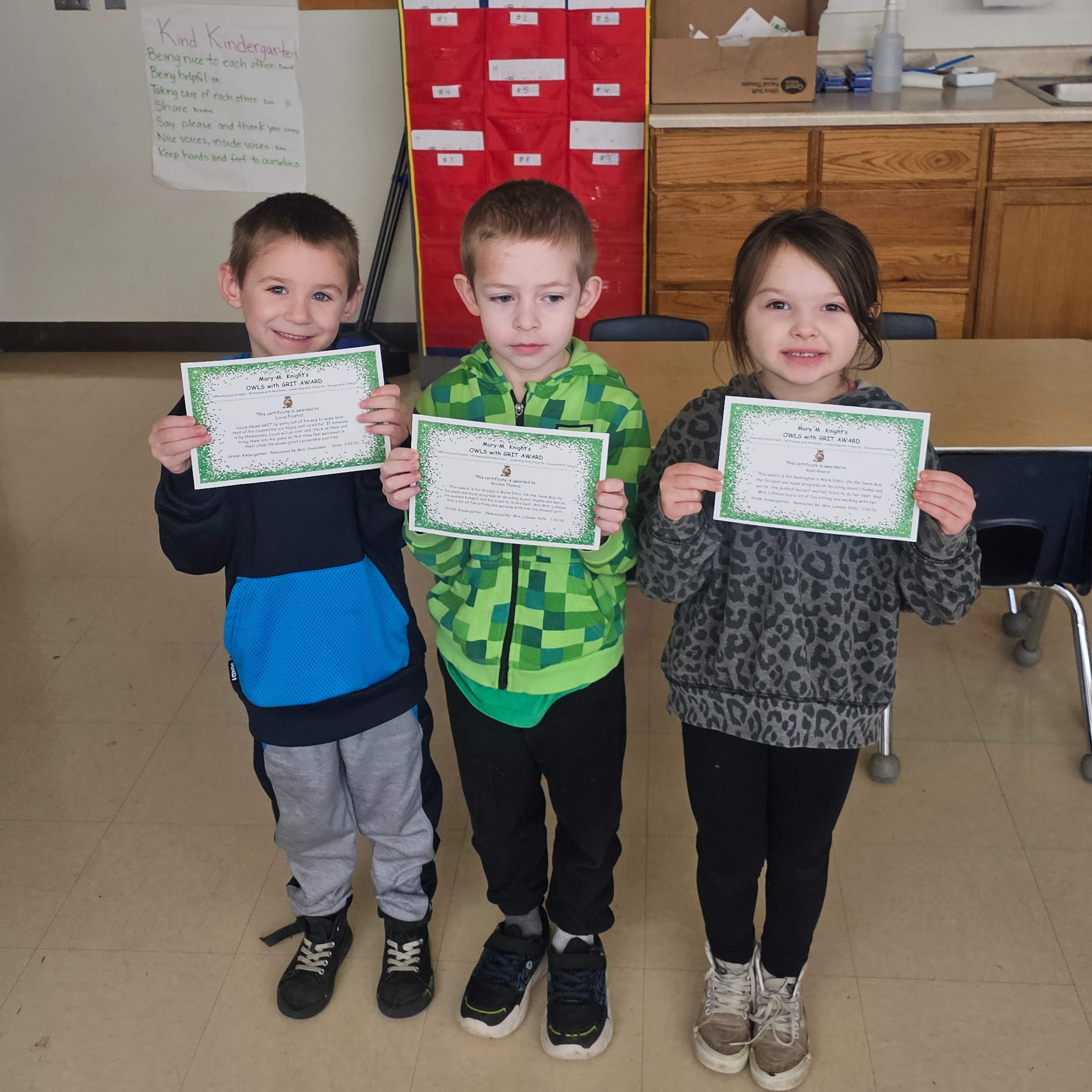 Lucas Frostad, Braden Thomas and Remi Rivard