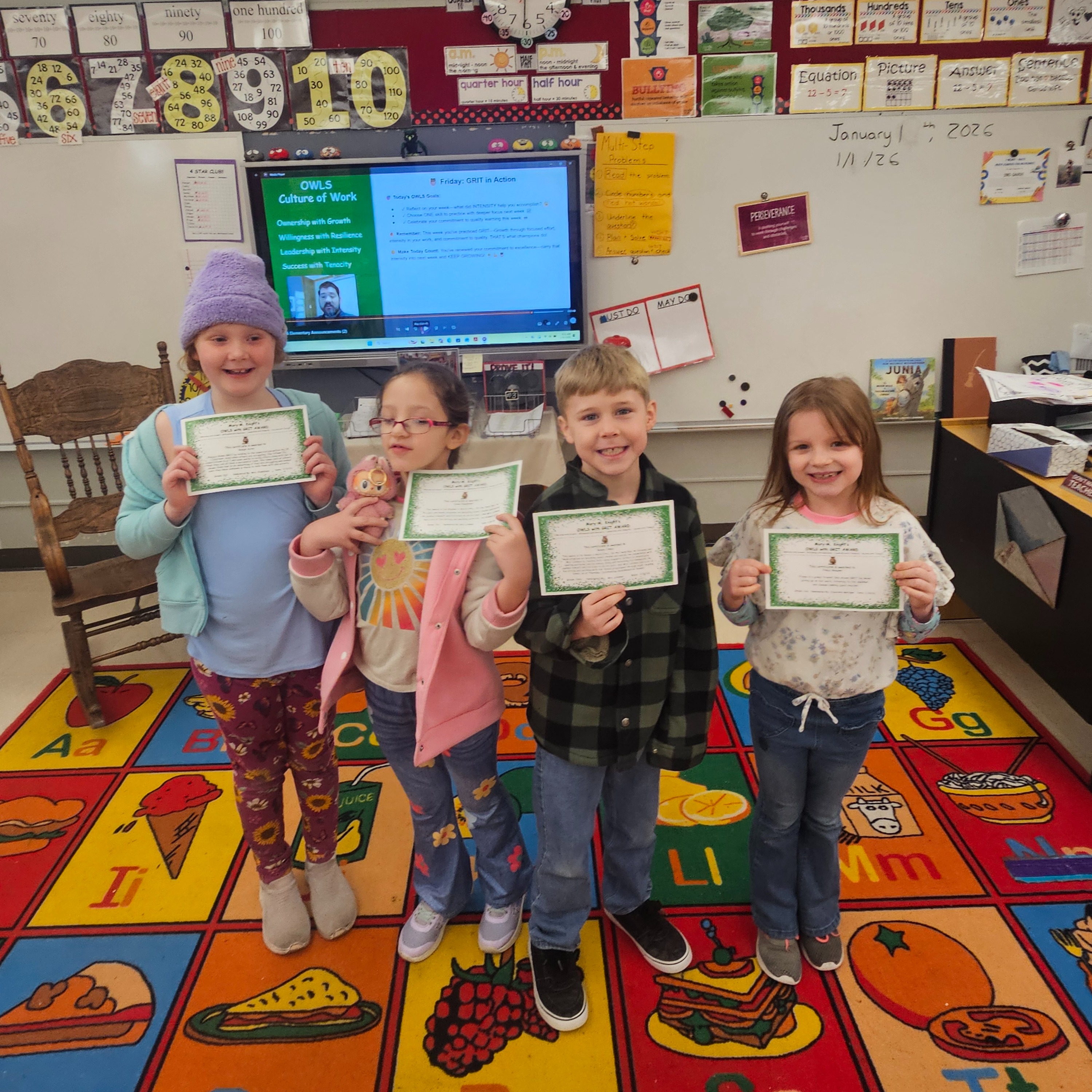 Raegyn Ayres, Sunny Baughman, Ronan Jones and Freya Weaver