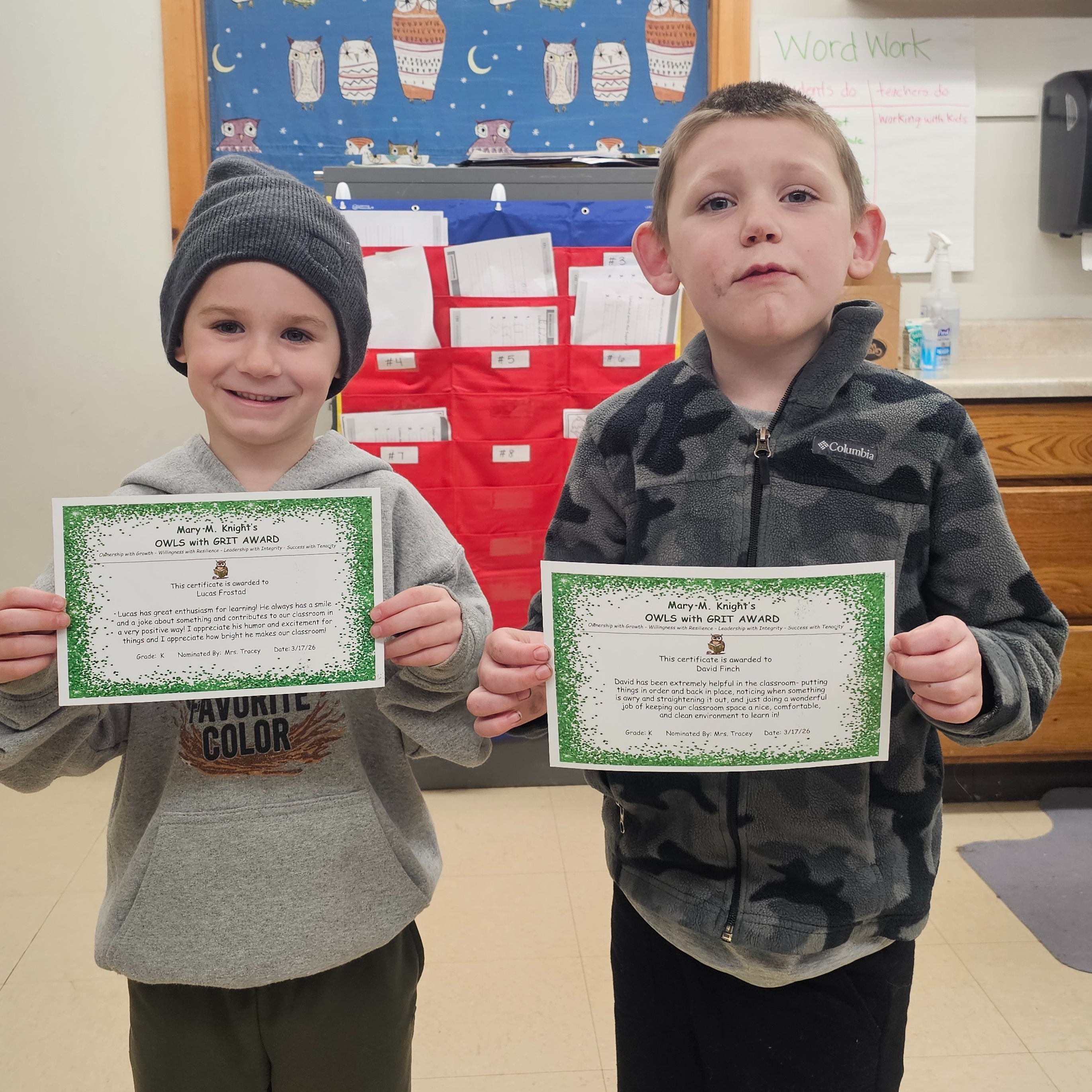 Lucas Frostad and David Finch